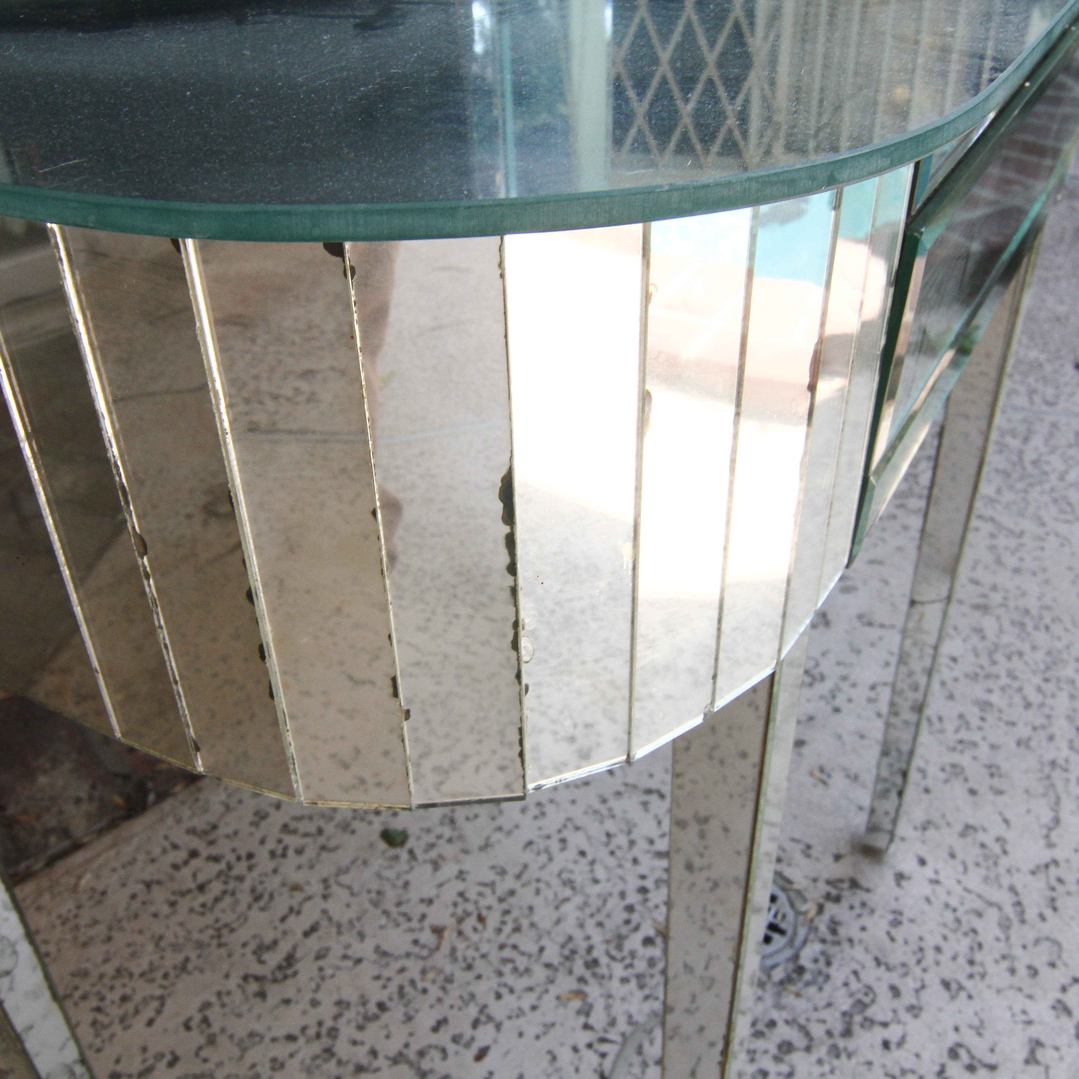 Vintage Glass Mirrored Vanity EBTH