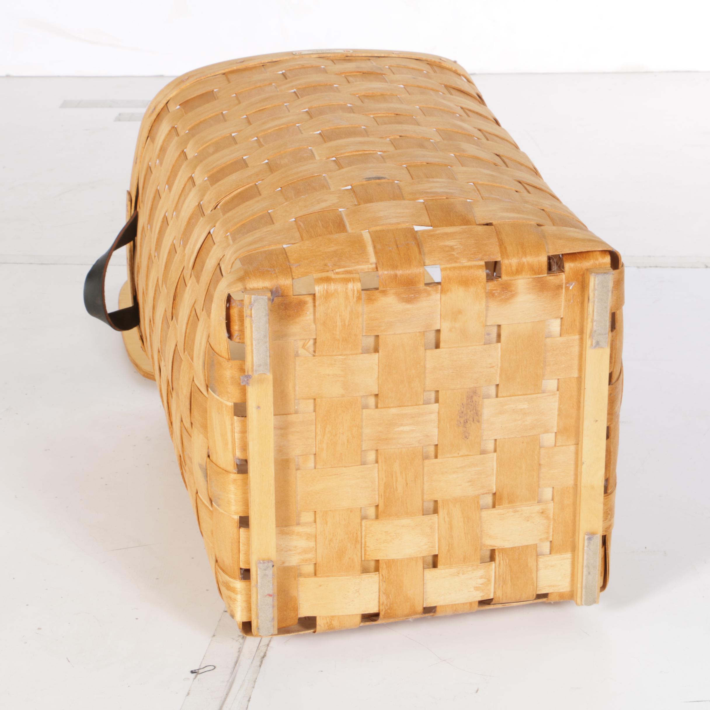 Handcrafted Hamper Made in the United States by Mountain Trails Baskets