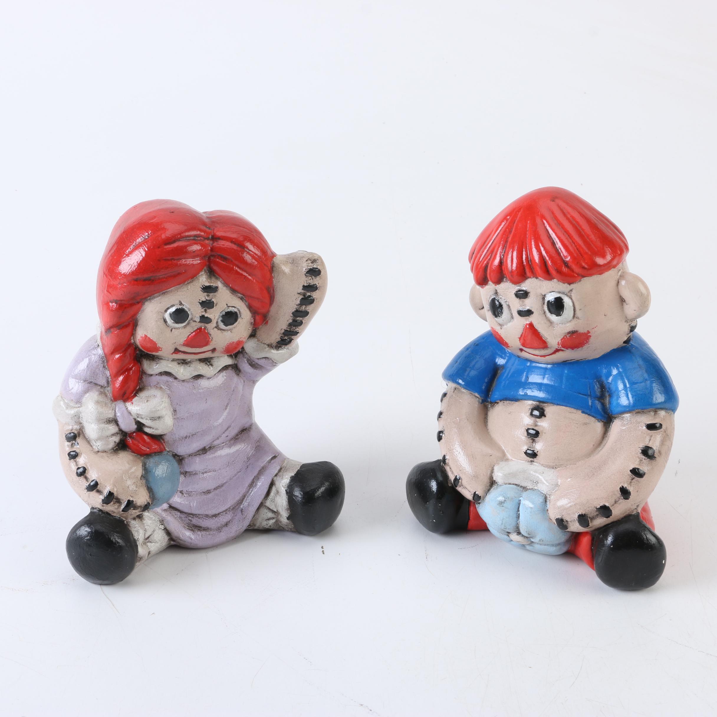 raggedy ann andy ceramic figurines