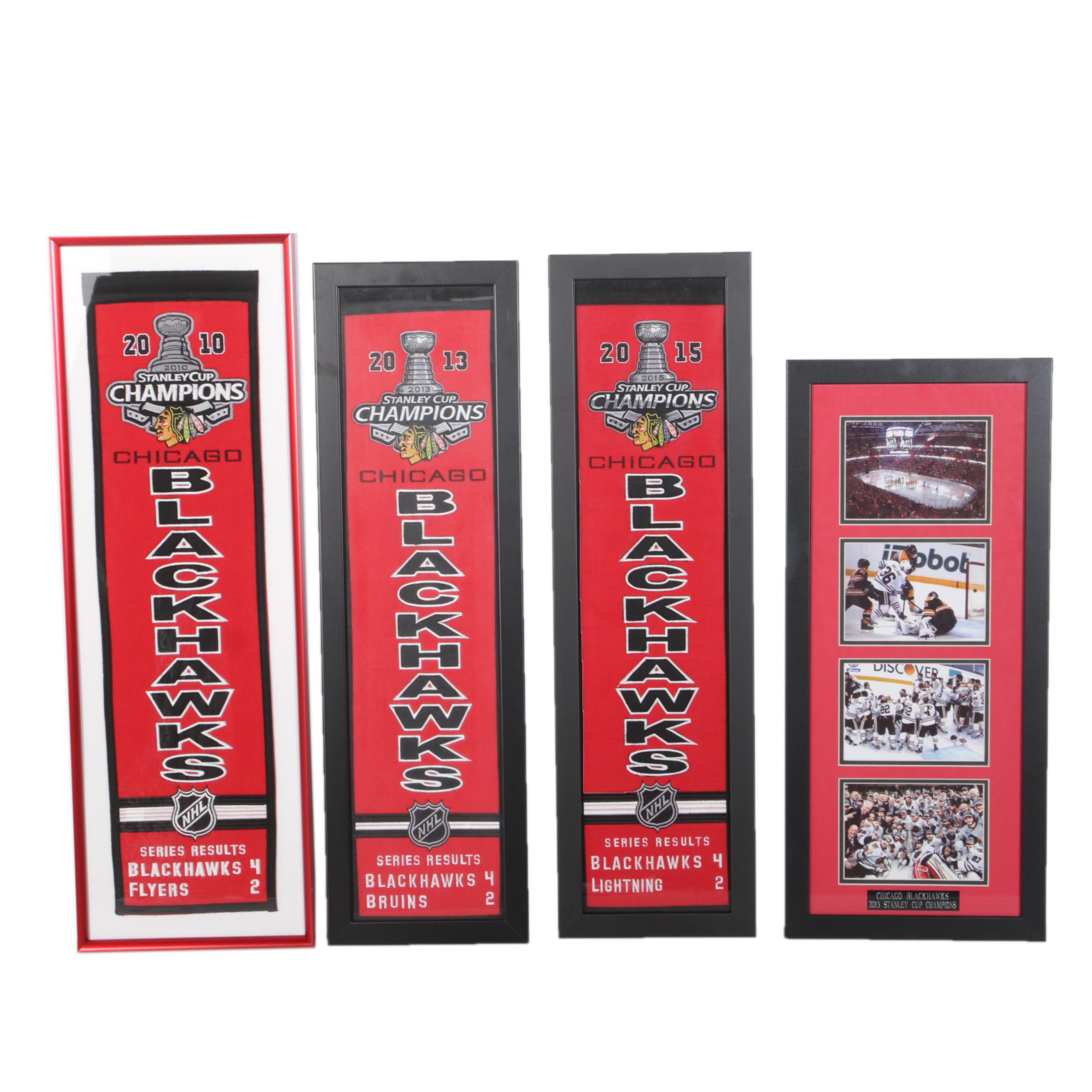 Chicago Blackhawks Stanley Cup Banners EBTH