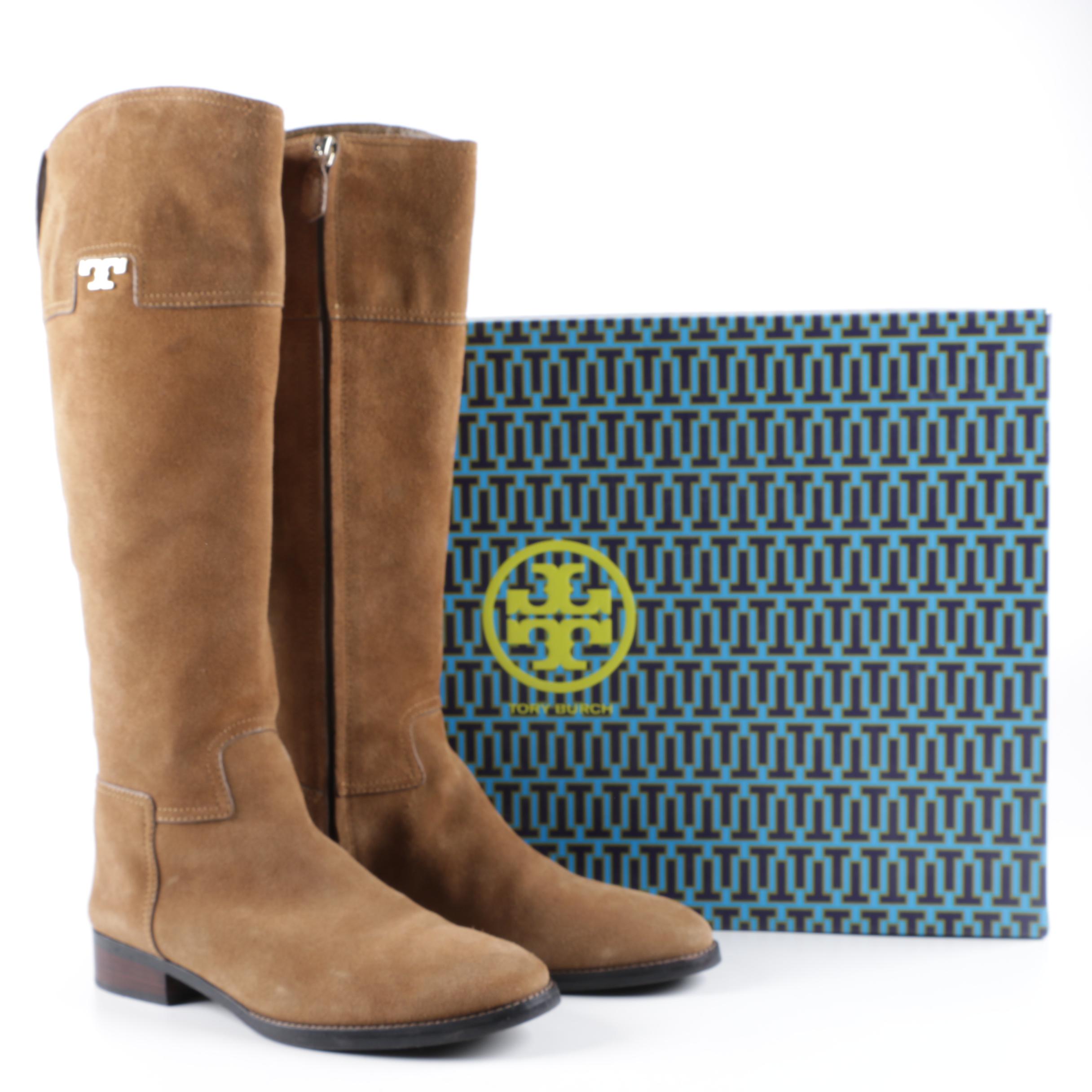 tory burch selden riding boot