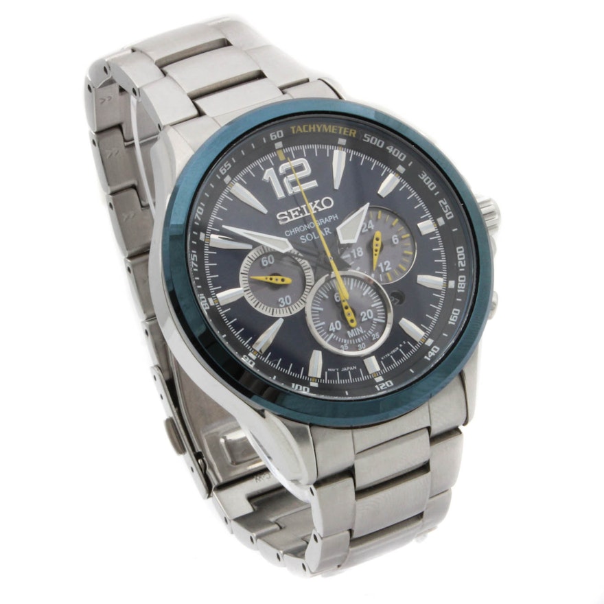 Seiko Jimmie Johnson Special Edition Solar Chronograph Wristwatch | EBTH