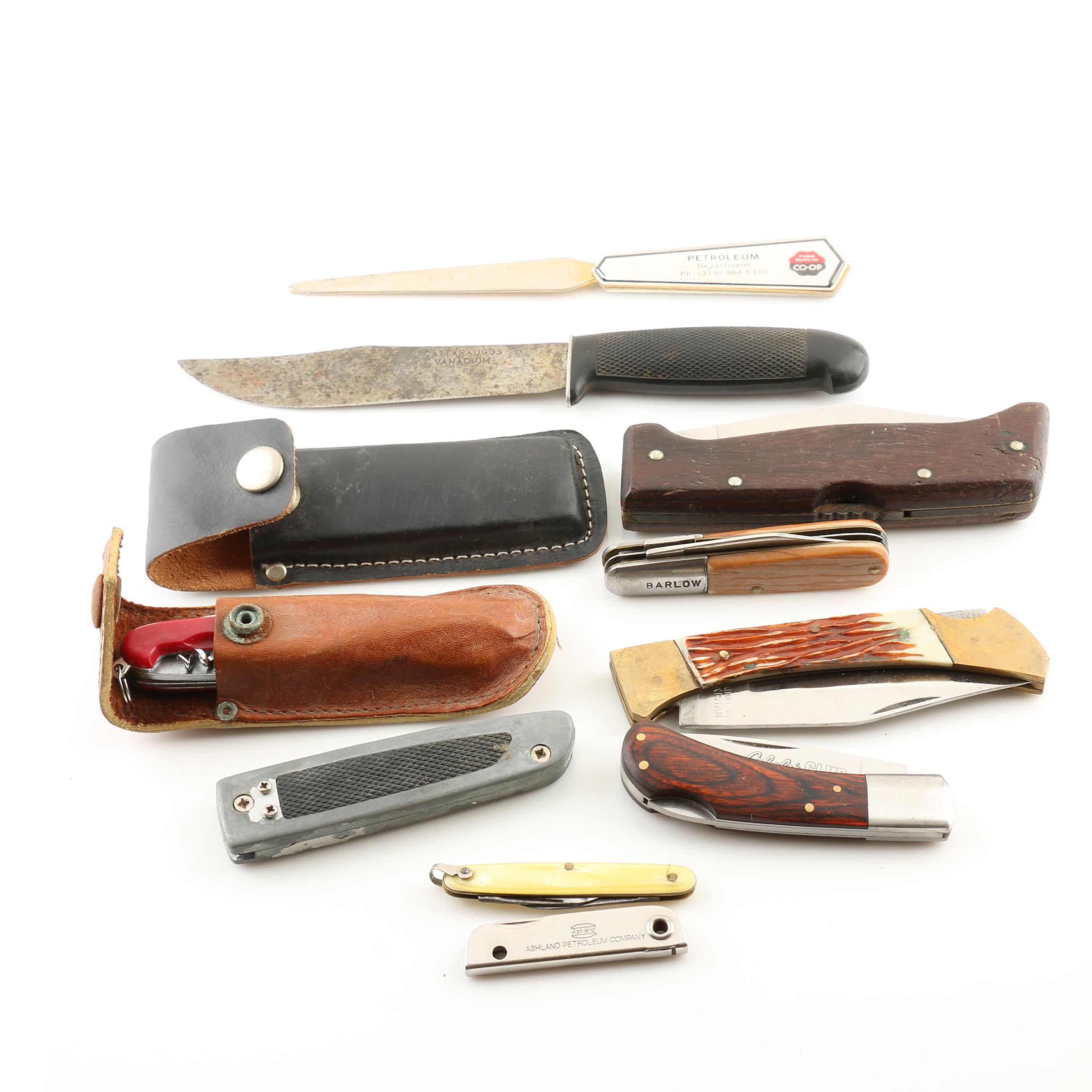 Group of 10 Various Knives Including a Cabela's Club Knife EBTH