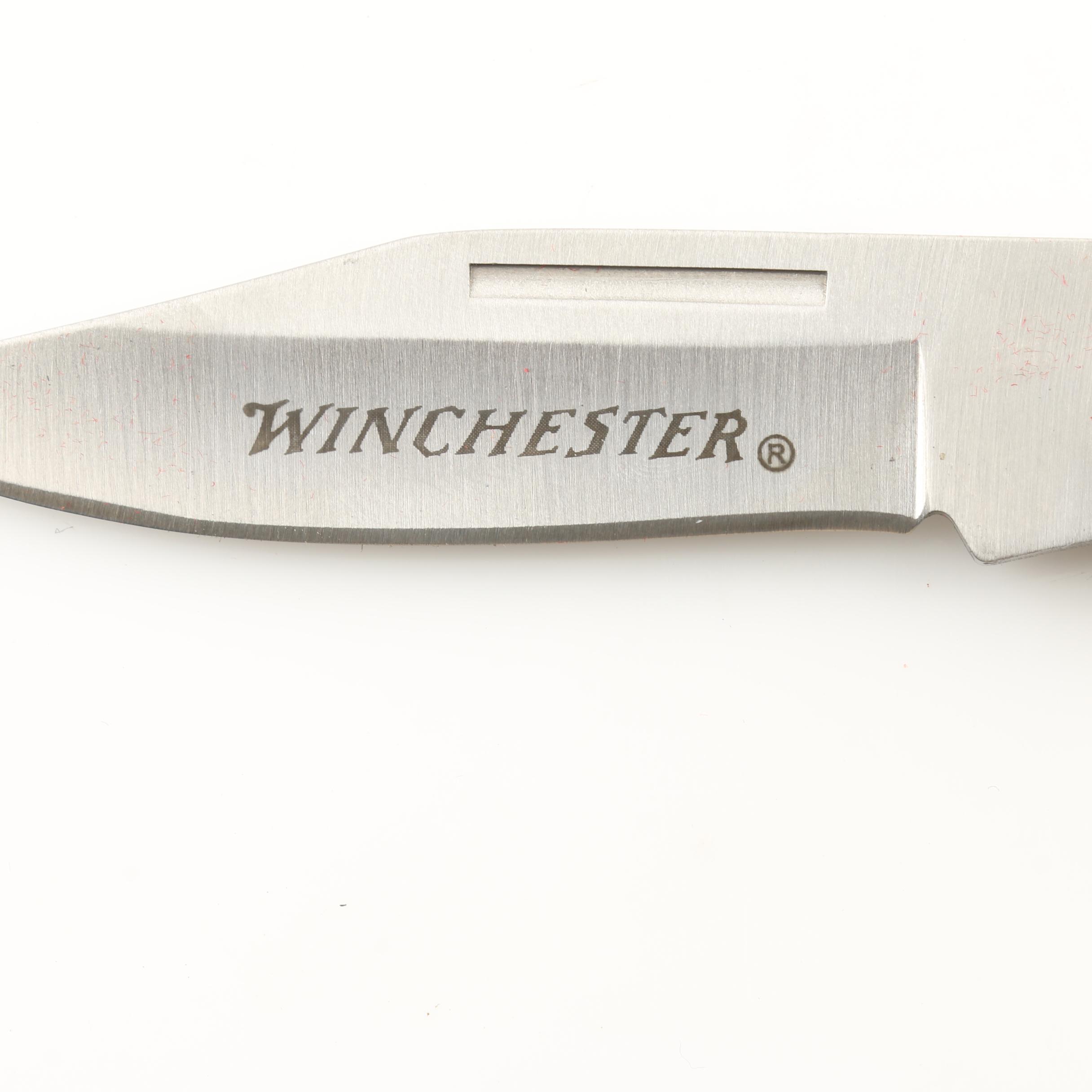 Winchester Two Piece Folding Knife Set in Gift Tin | EBTH