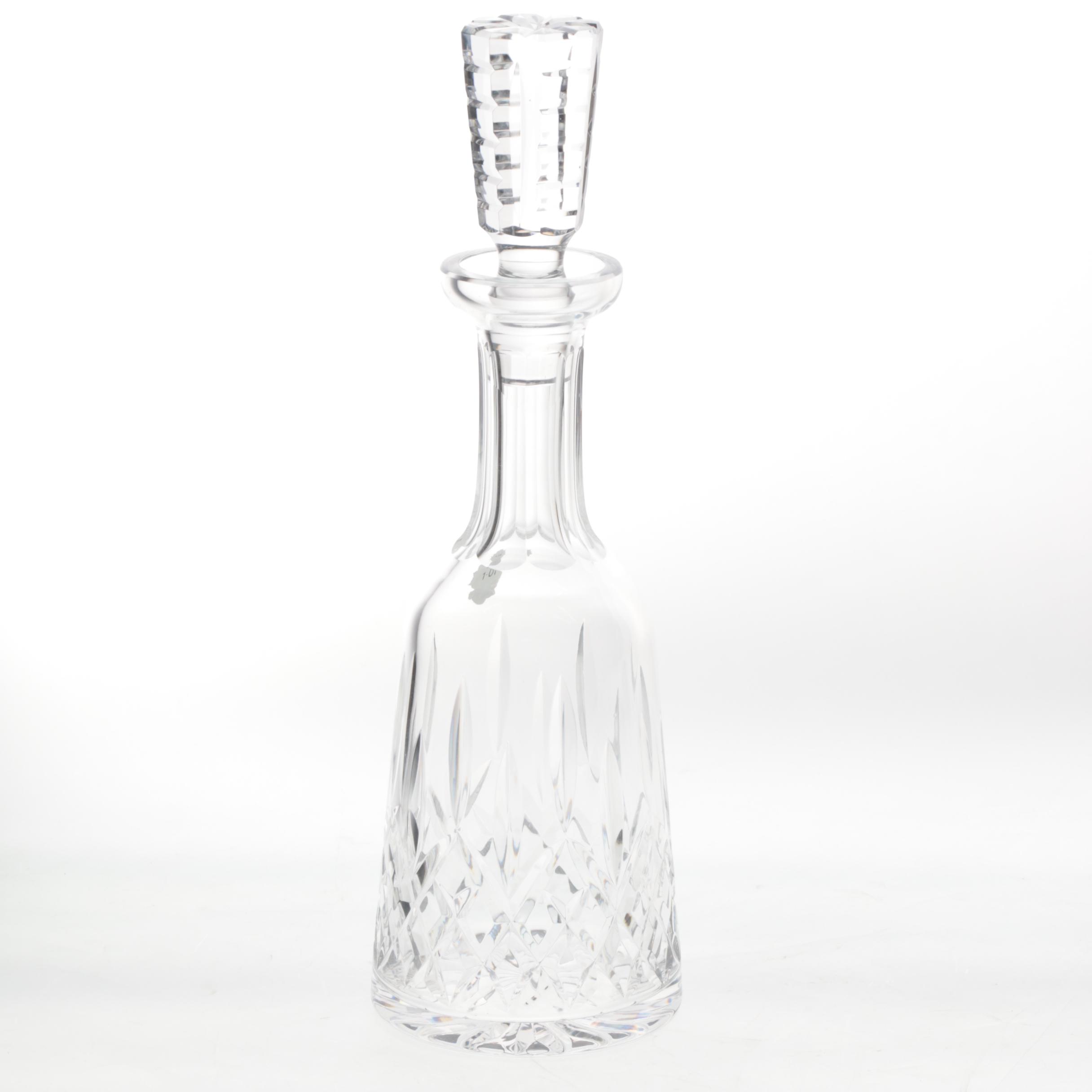 Waterford Crystal "Lismore" Wine Decanter with Stopper EBTH