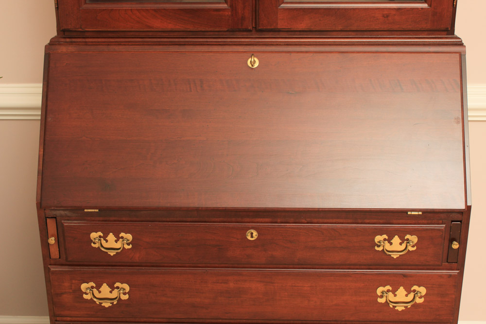 Vintage Federal Style Cherry Secretary Desk by Kincaid EBTH