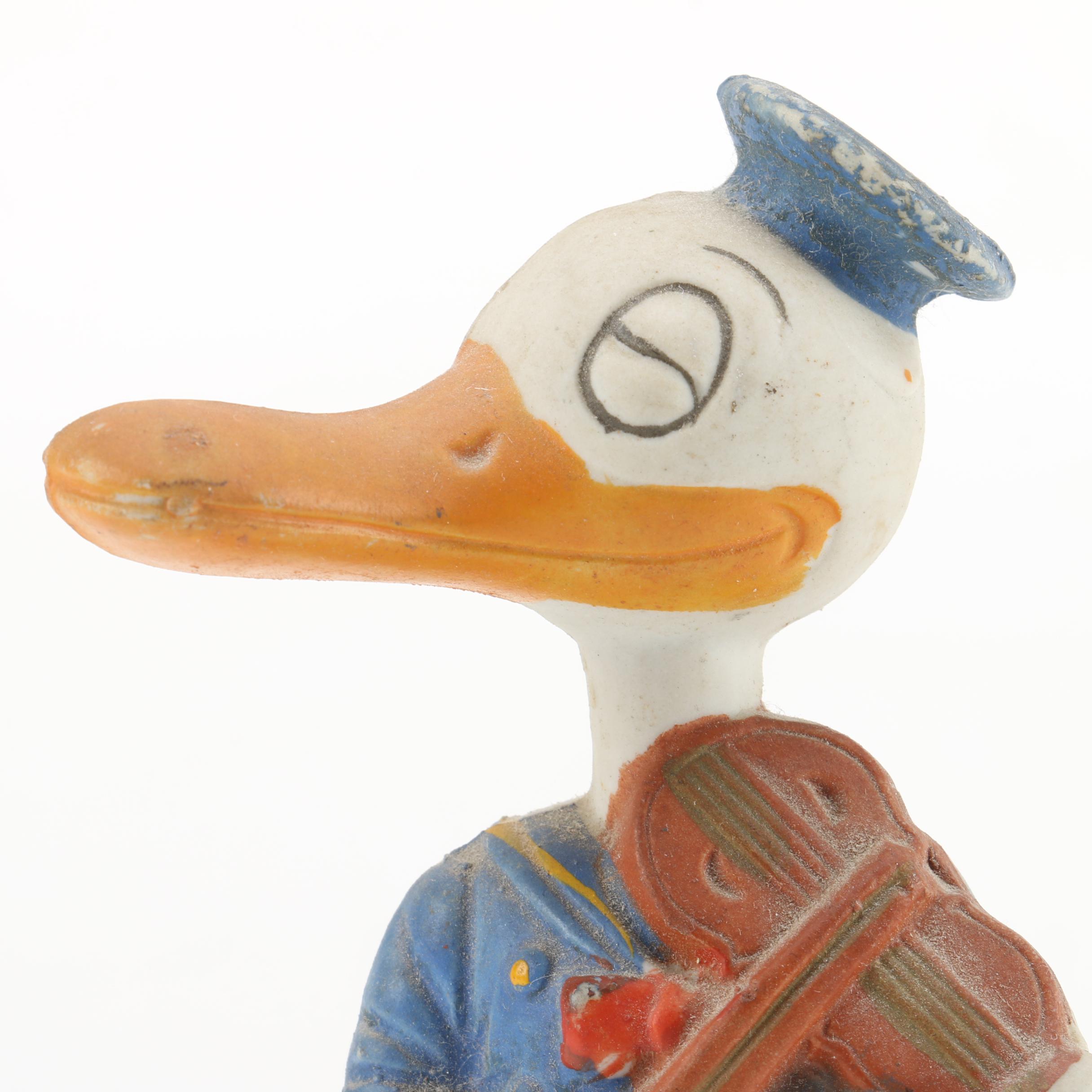 Circa 1930s Walt Disney's Bisque Donald Duck Figurine EBTH