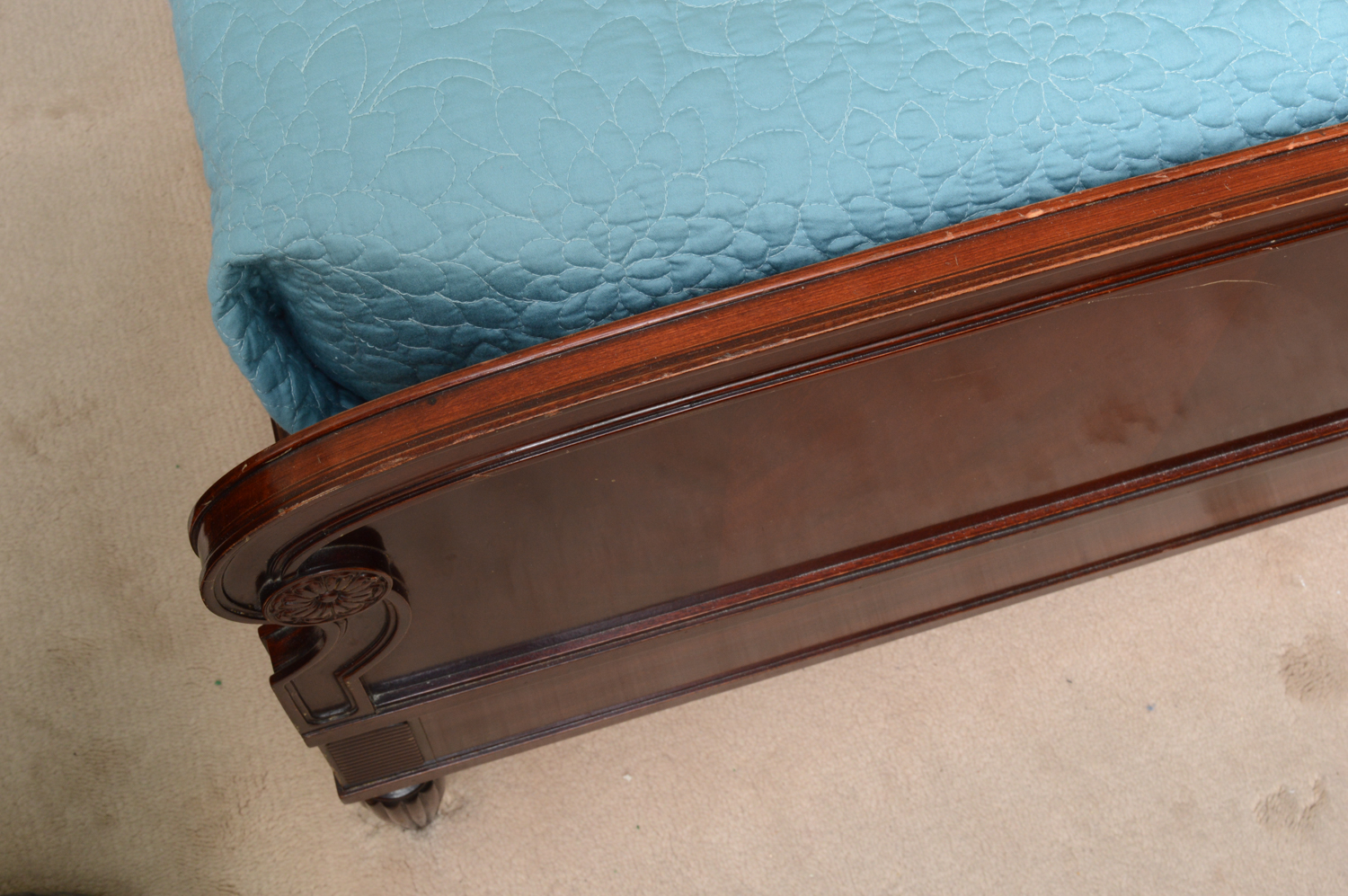Antique Victorian Mahogany Full Size Bed Frame EBTH