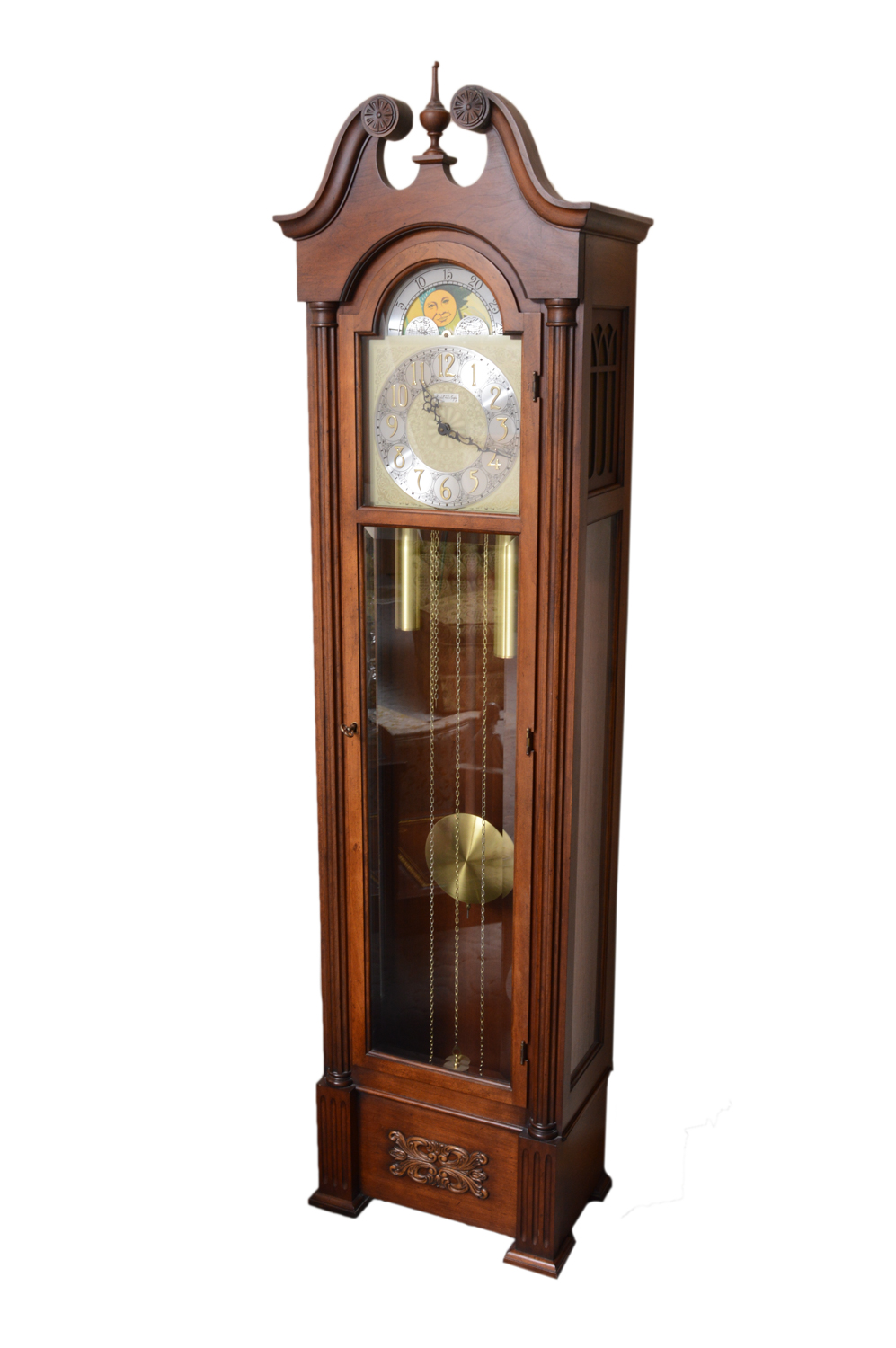Colonial of Zeeland Grandfather Clock with Moon Phase Dial EBTH