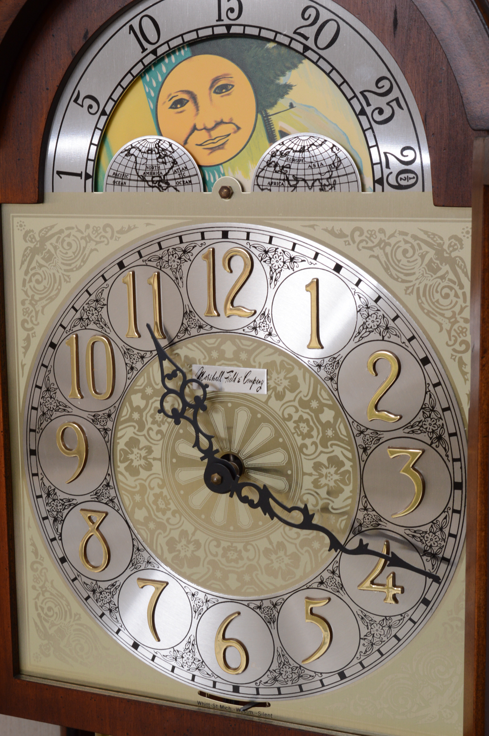 Colonial of Zeeland Grandfather Clock with Moon Phase Dial EBTH
