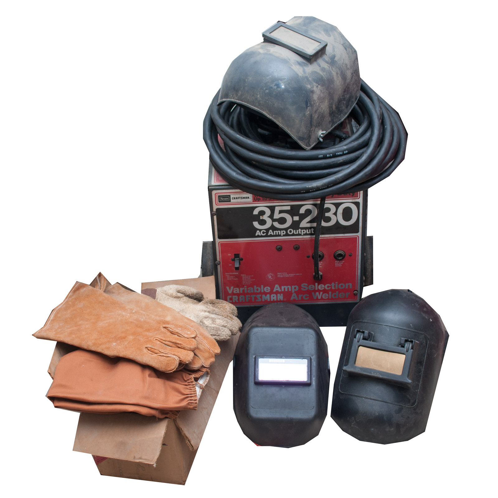 Craftsman Arc Welder with 35230 AC Amp Output and Welding Gear EBTH