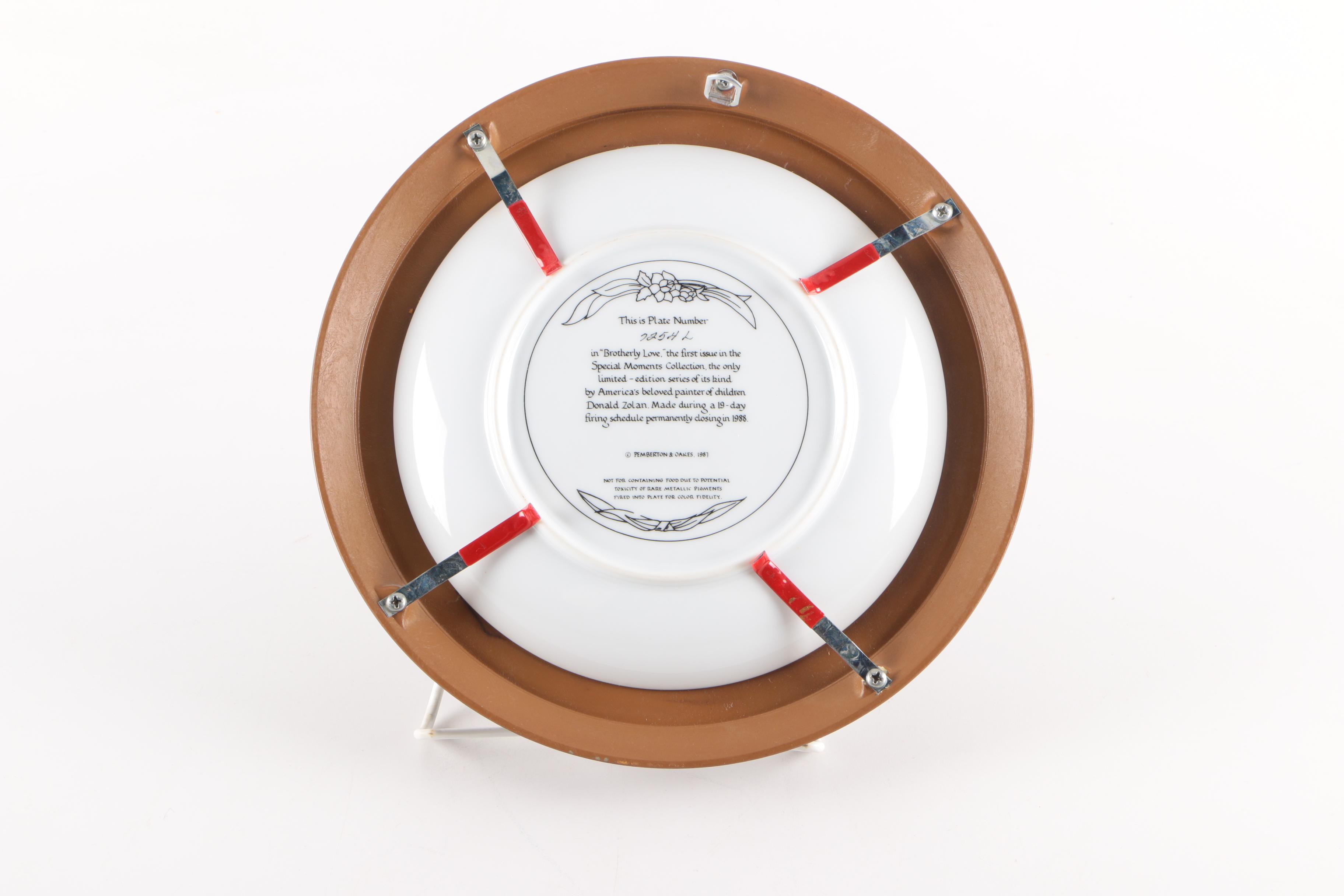 Pemberton & Oakes "Special Moments Collection" Porcelain Plates by Donald Zolan EBTH