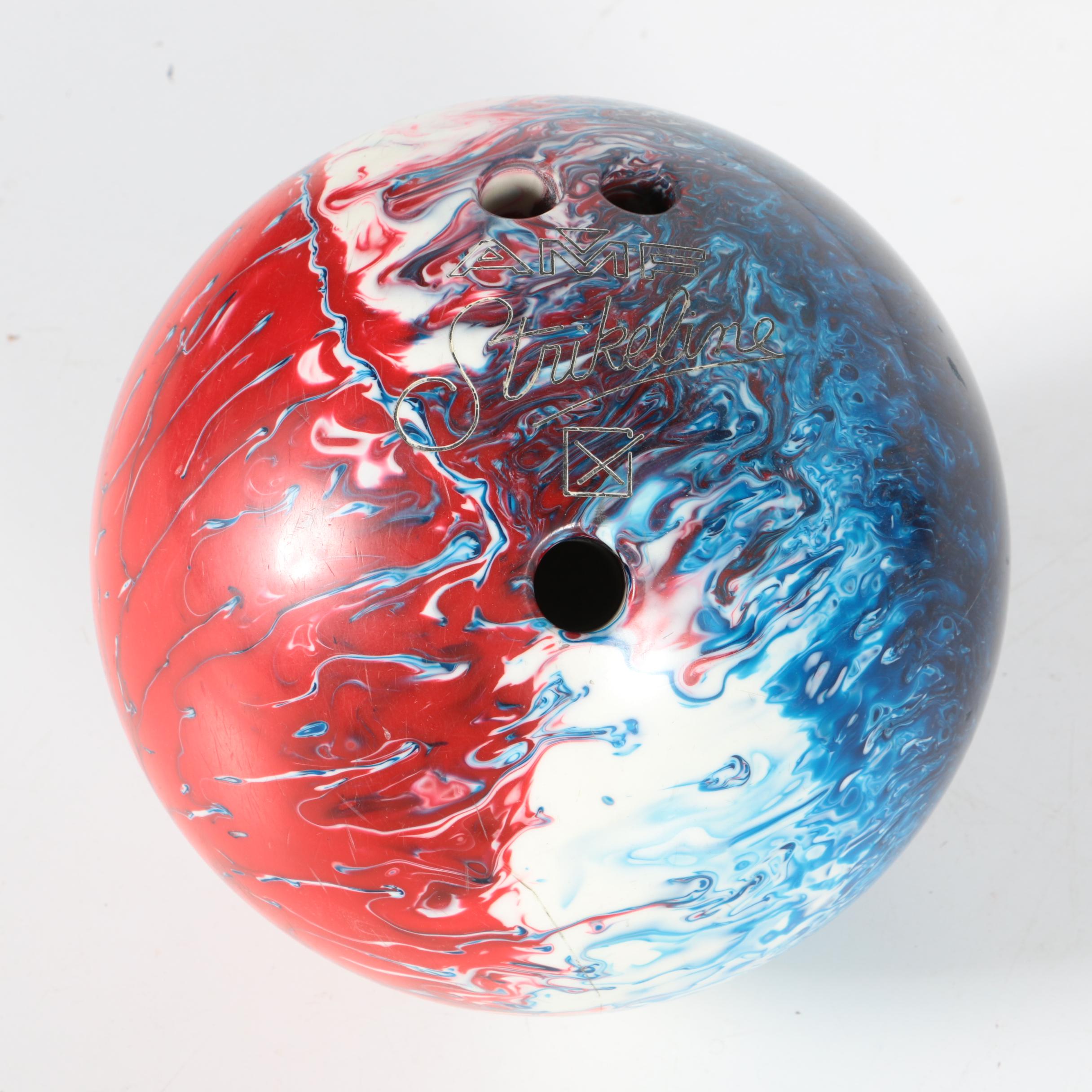Vintage AMF Strikeline Bowling Ball with Bag EBTH