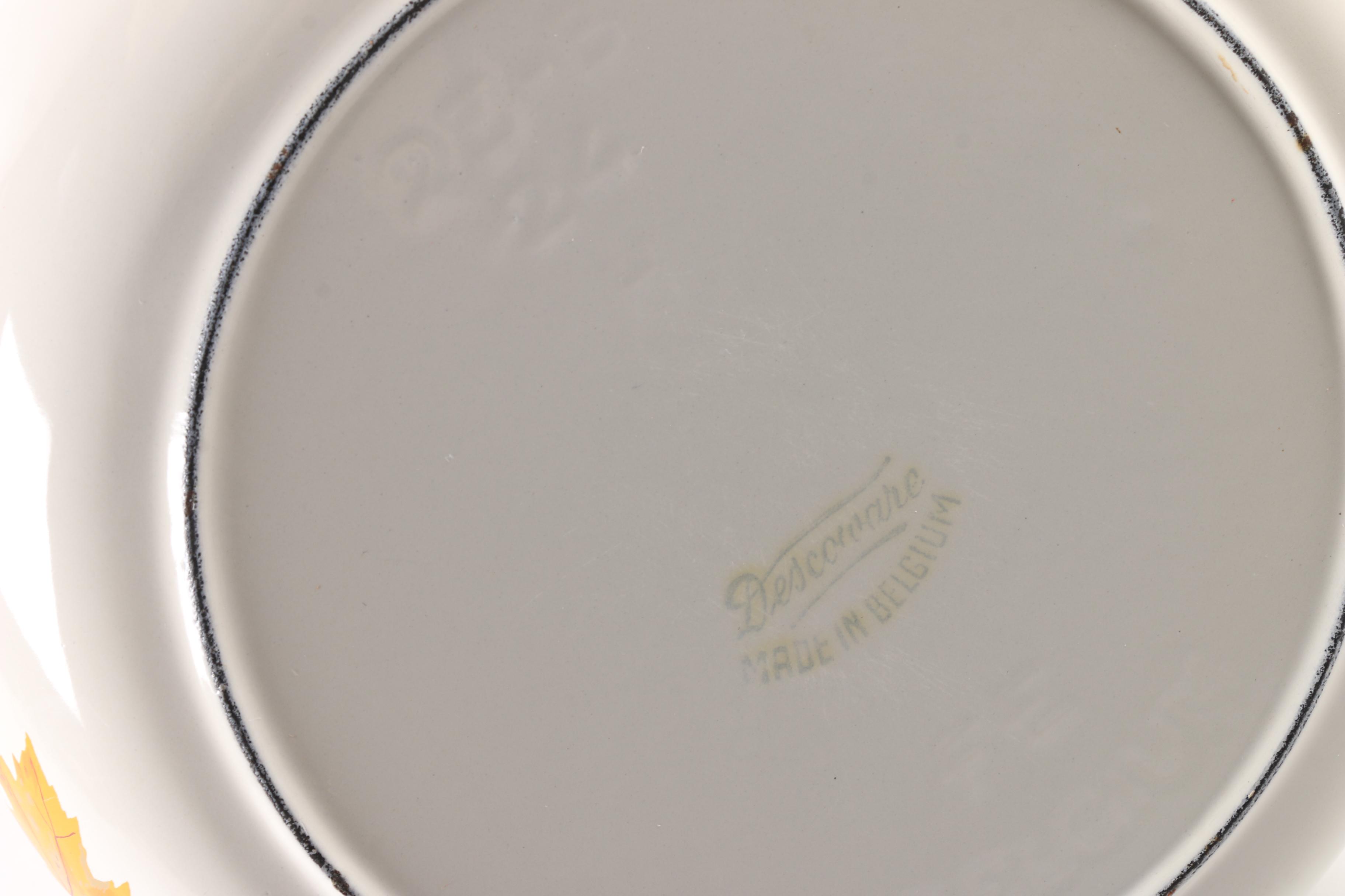 Vintage Descoware Belgium Enameled Cast Iron Cookware. EBTH