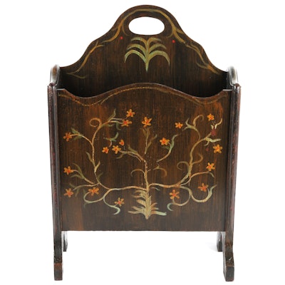 Furniture Auctions Online Antique Furniture Auctions In Charlotte Hand Painted Wooden Magazine Rack - Furniture Auctions Online Antique Furniture Auctions In Charlotte