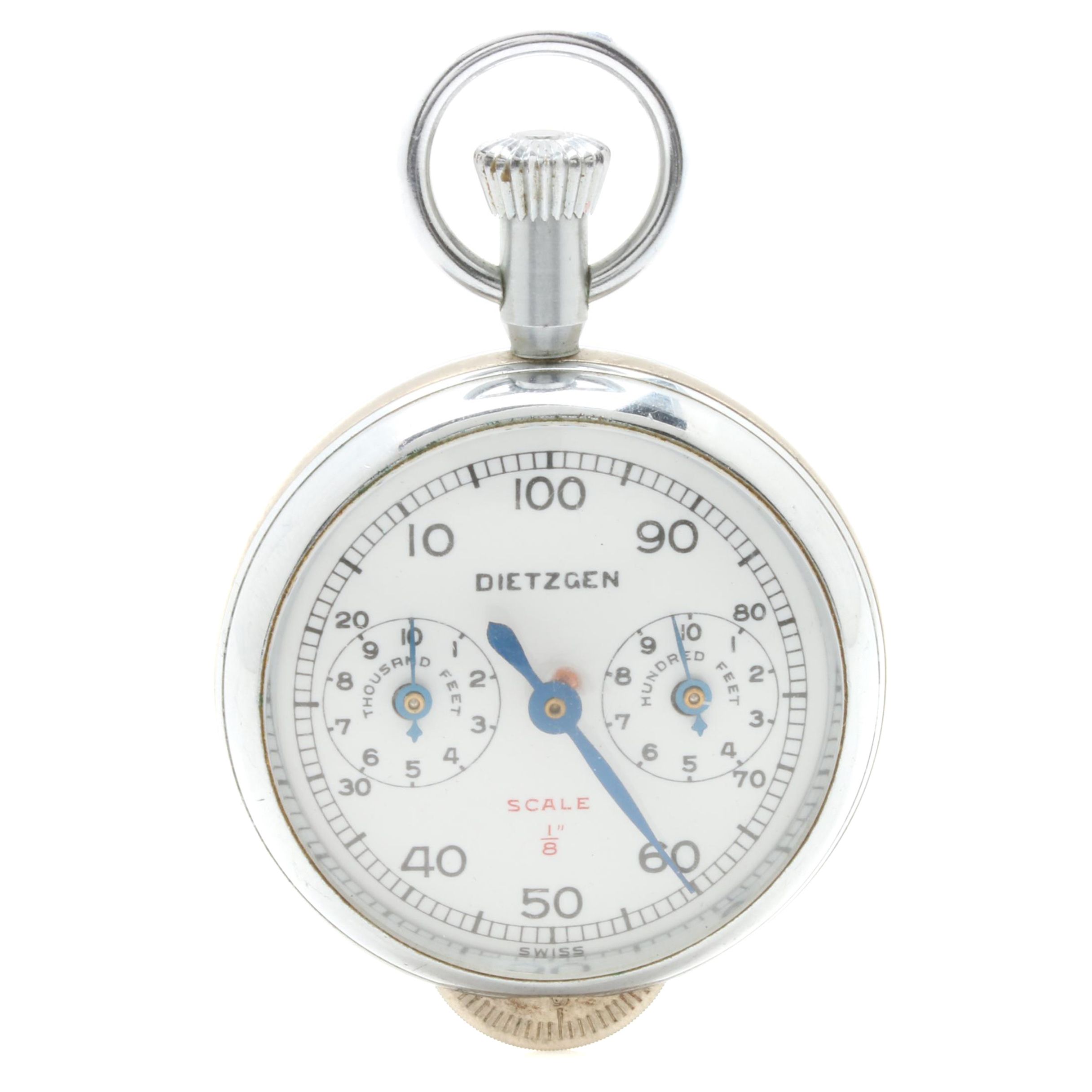 Vintage Dietzgen Silver Tone Pedometer EBTH