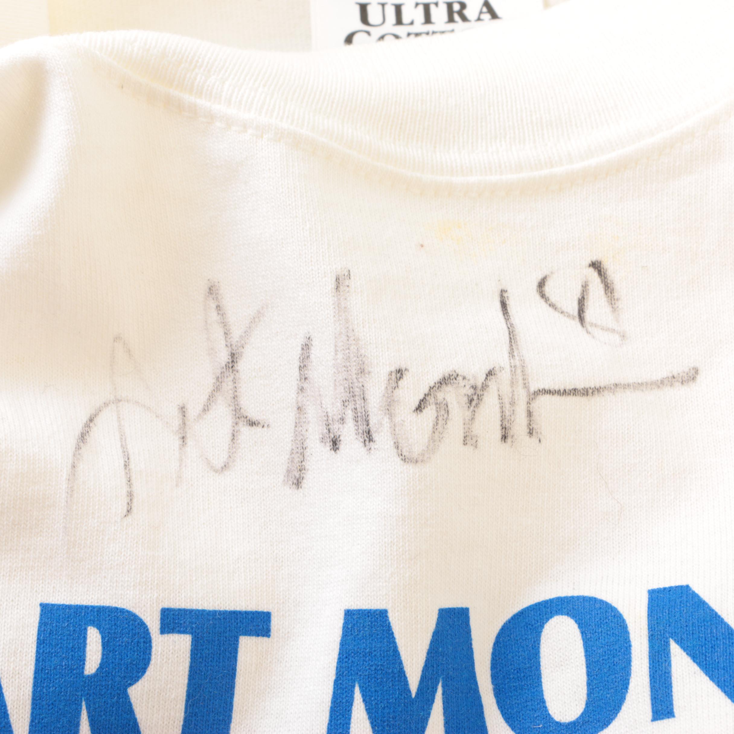 Art Monk Autographed Football and TShirt EBTH