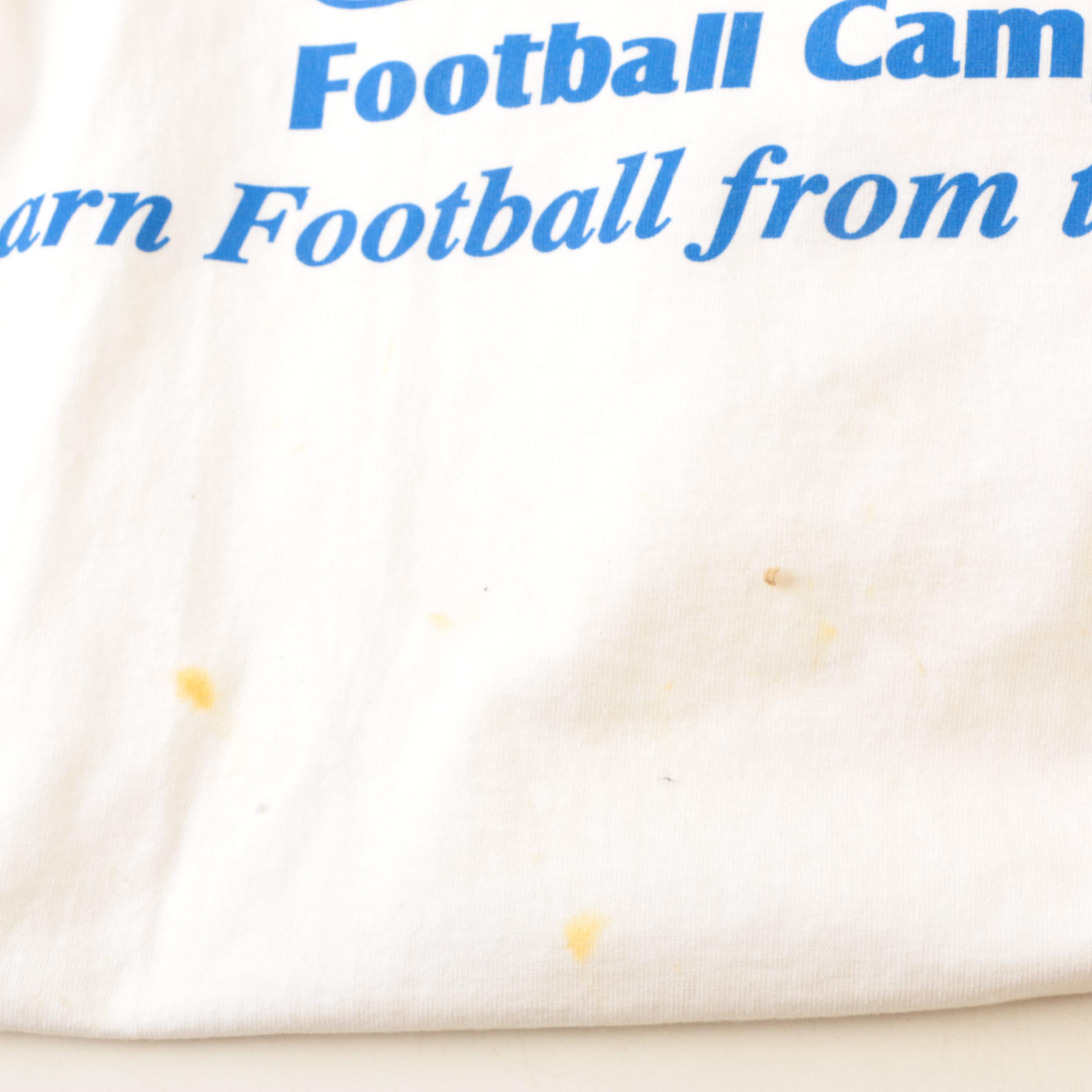 Art Monk Autographed Football and TShirt EBTH