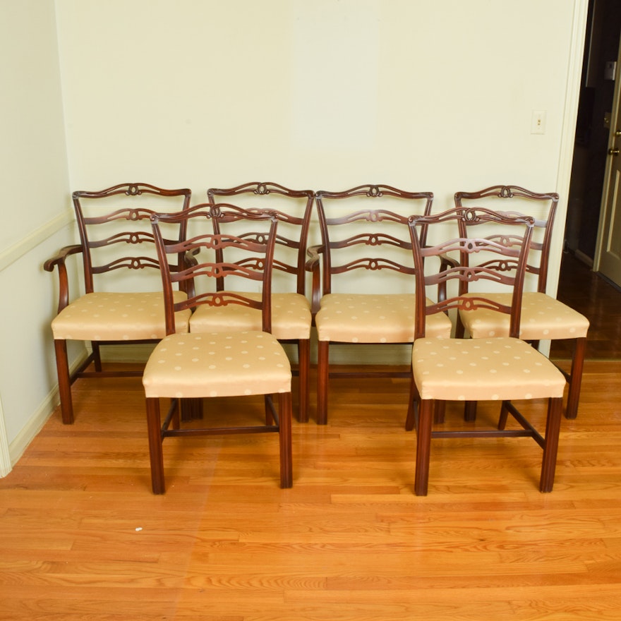Chippendale Style Ribbon Back Dining Chairs Ebth