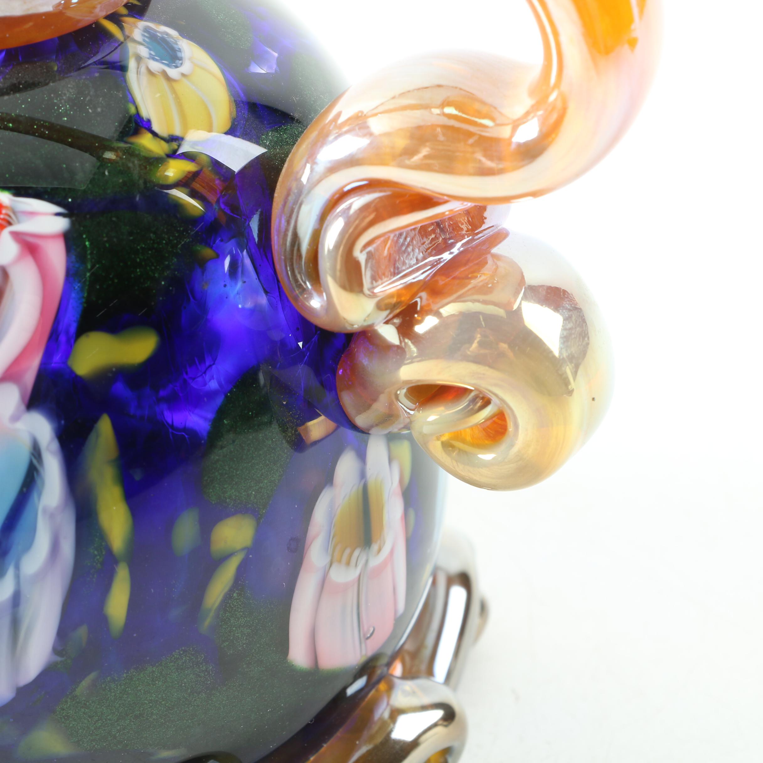 Paul Counts Art Glass Teapot Sculpture EBTH