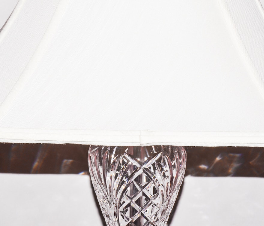 Waterford Crystal "Marlow" Floor Lamp With Waterford Lampshade | EBTH
