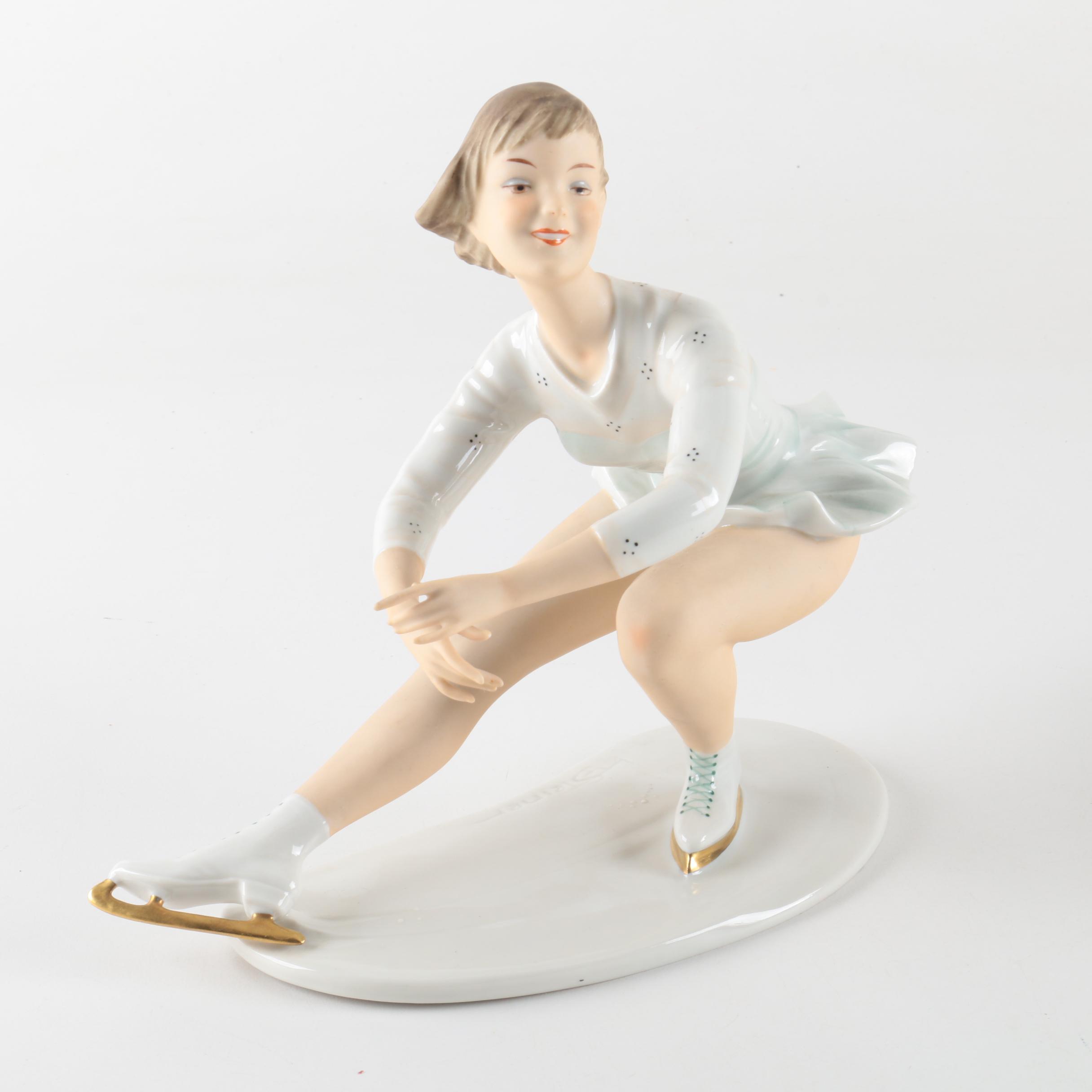 Wallendorf Steiner Porcelain Ice Skater Figurine EBTH