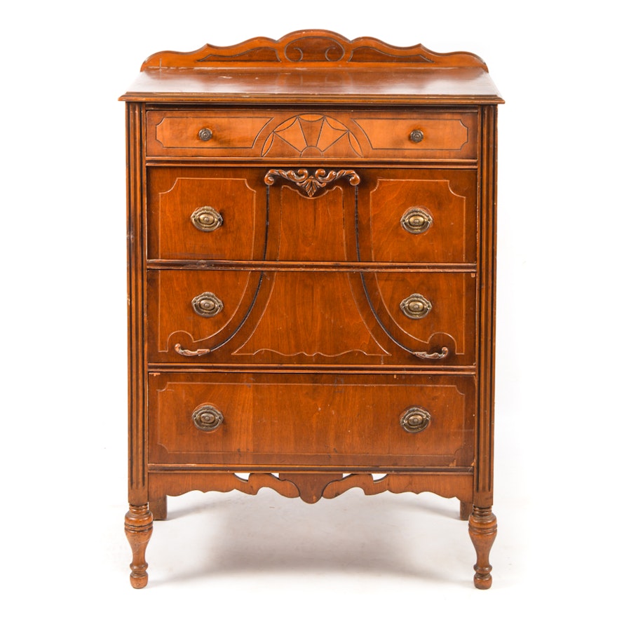 Vintage Art Nouveau Style Dresser Ebth
