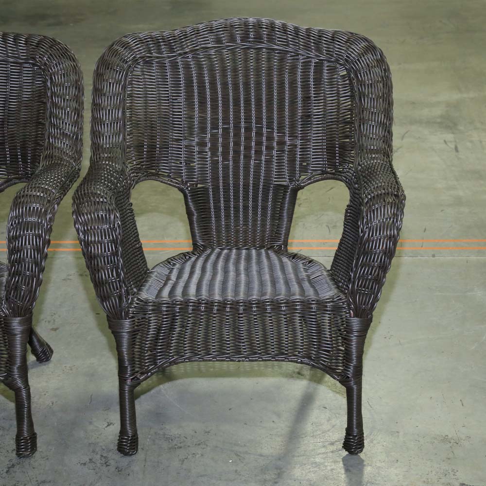 Pair of All Weather Wicker Chairs EBTH