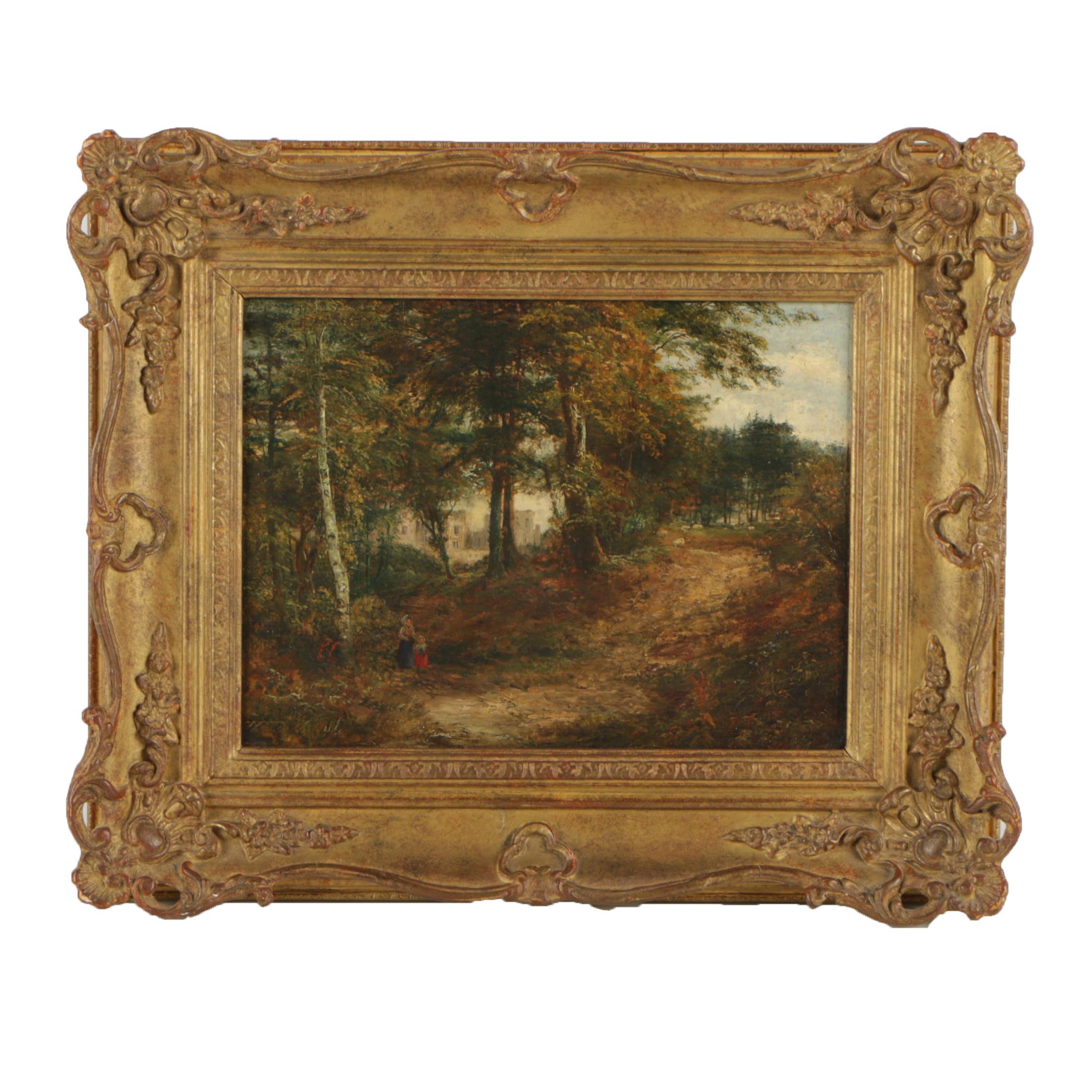 Antique Oil Painting in Ornate Frame EBTH