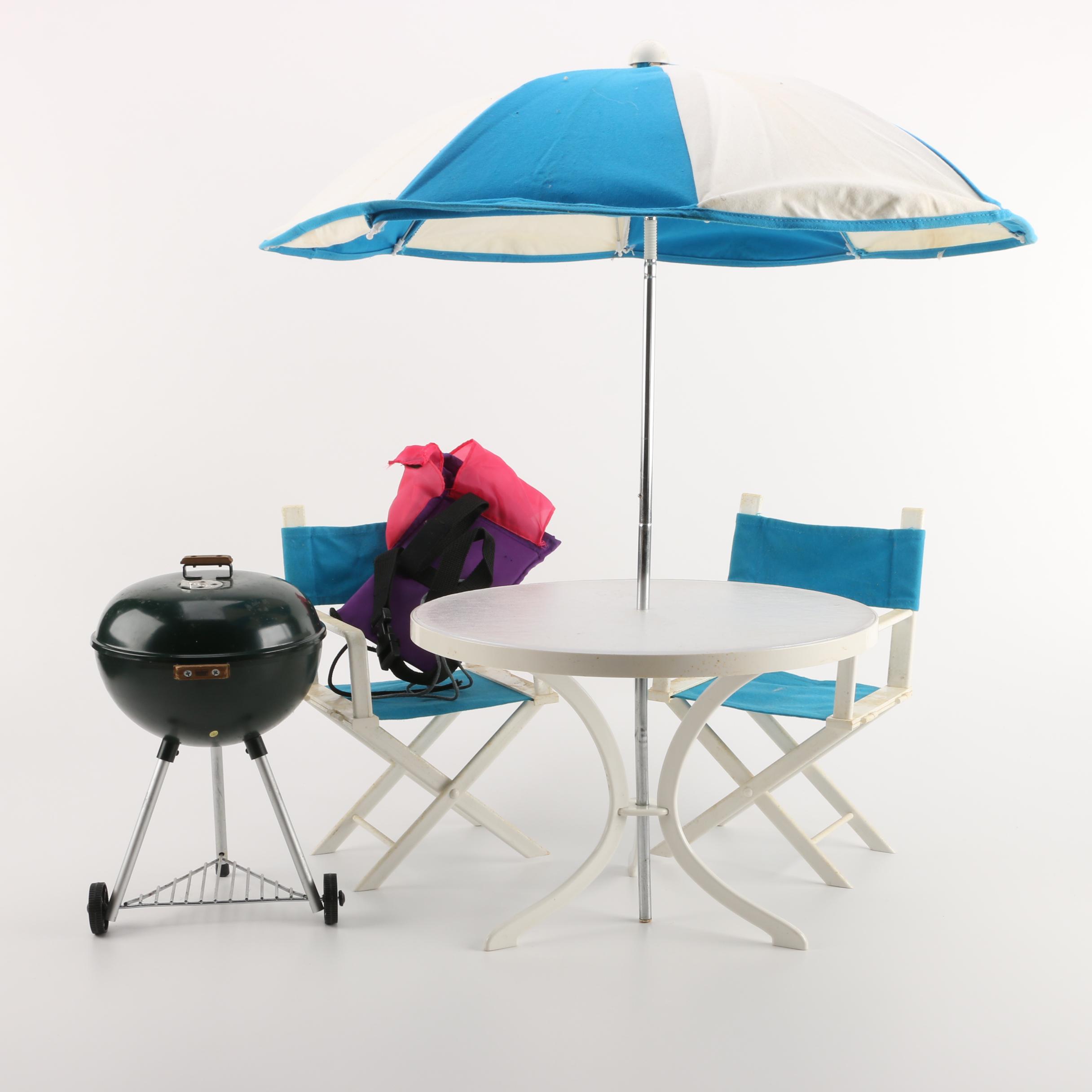 American Girl Doll Weber Grill And Patio Furniture Ebth