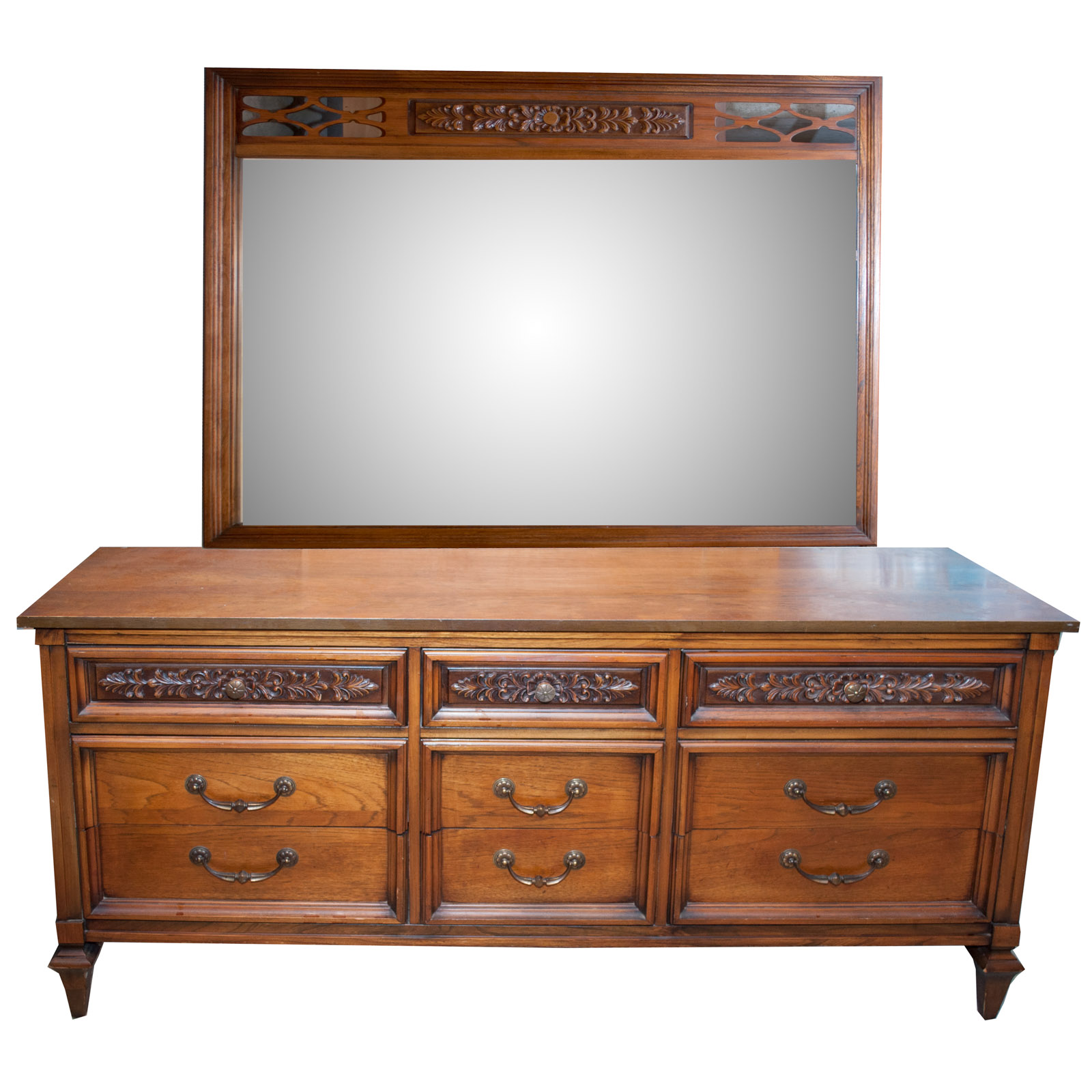 Vintage Permacraft Furniture Italian Provincial Style Pecan