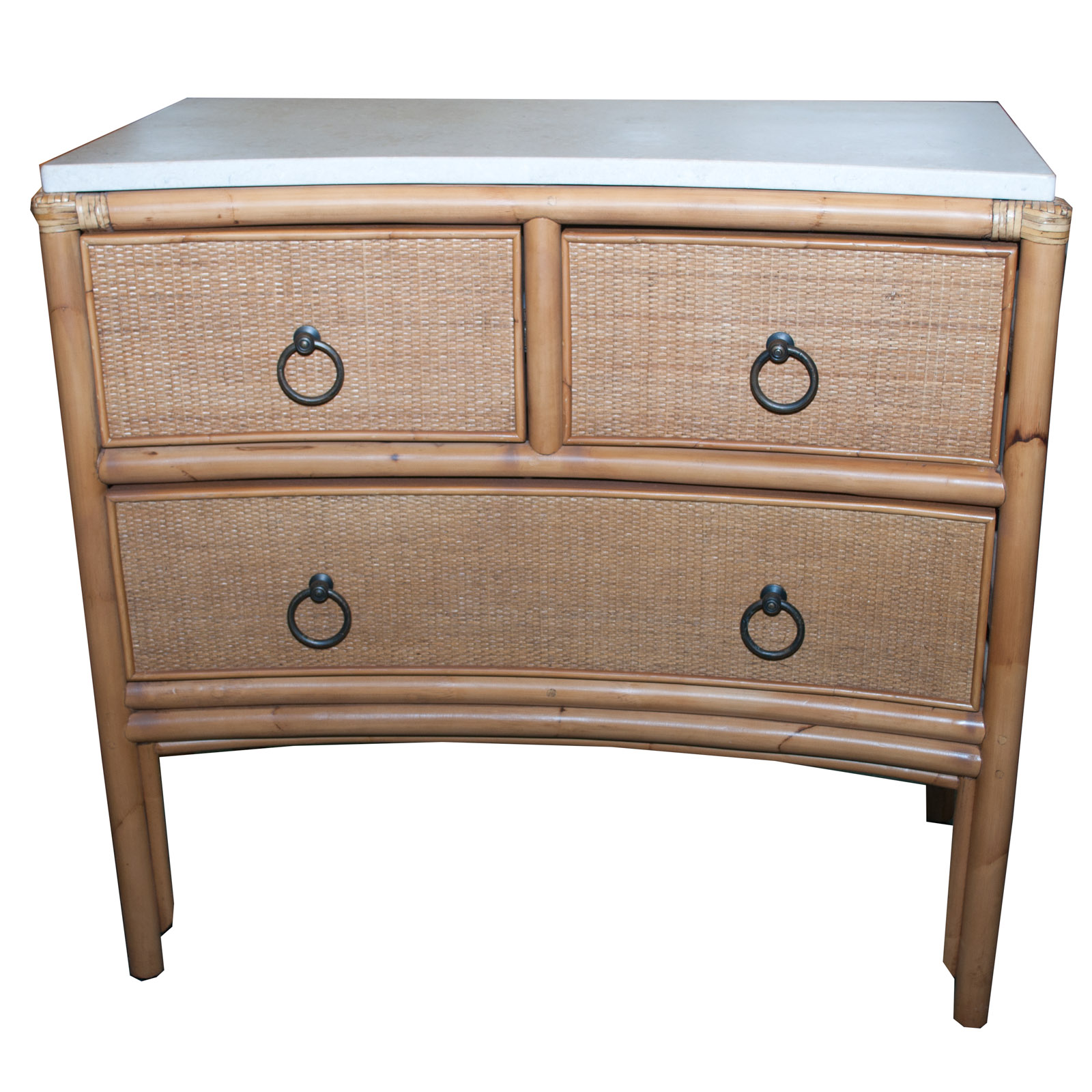Ficks Reed Co Bamboo And Woven Cane Chest Of Drawers Ebth