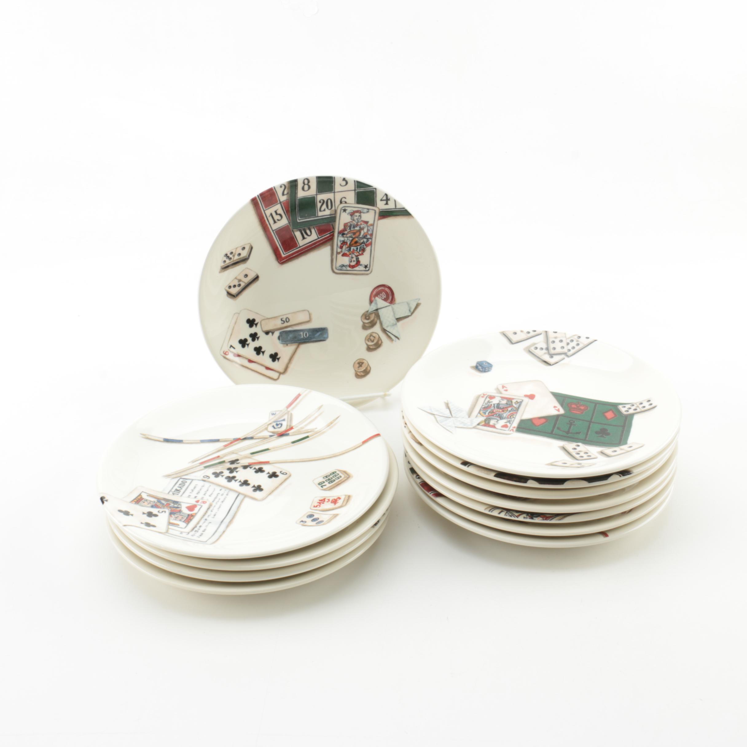 Gien "Jeux" Canapé Plates EBTH