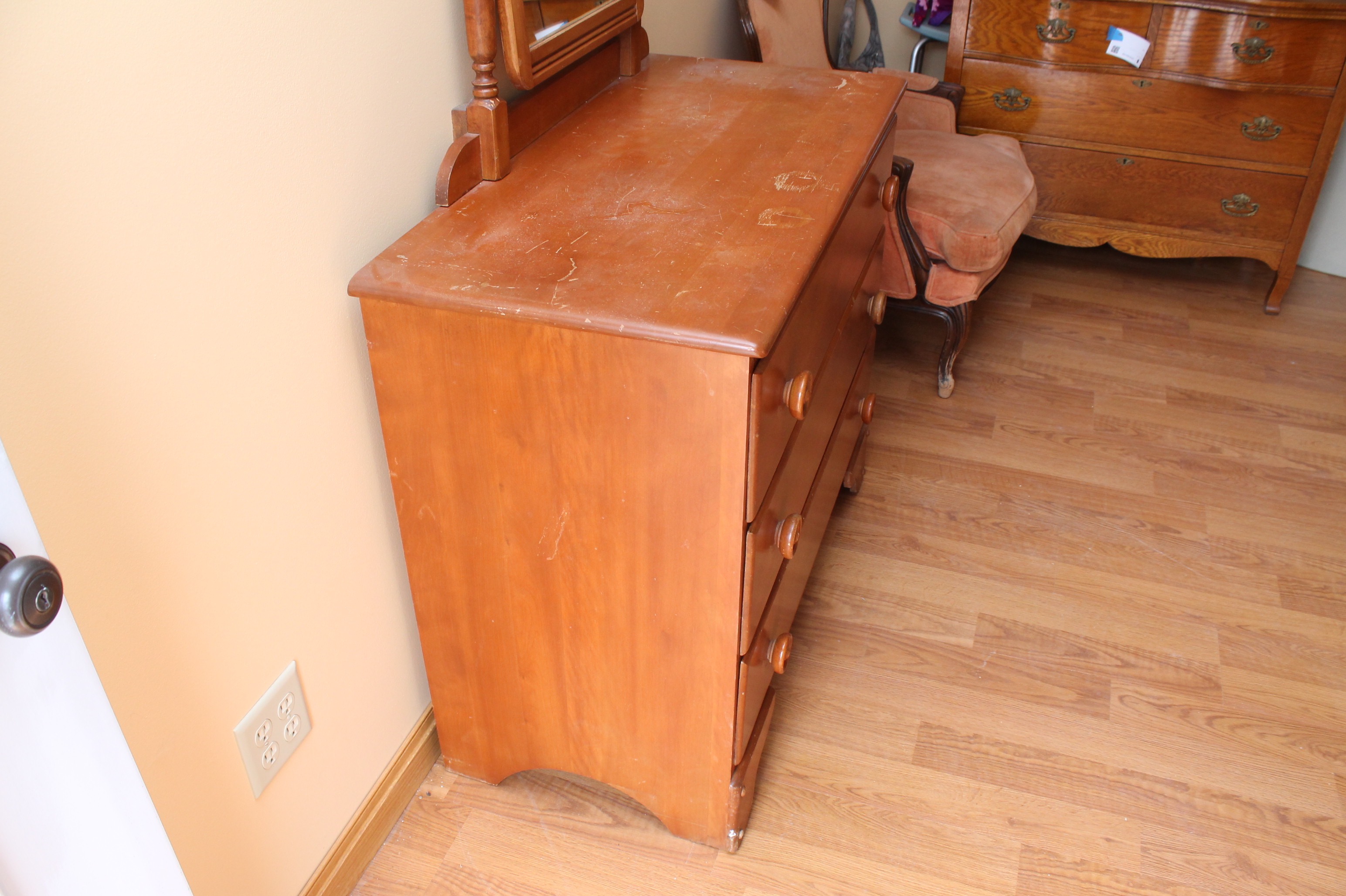 Antique Jenny Lind Dresser and Chest of Drawers | EBTH