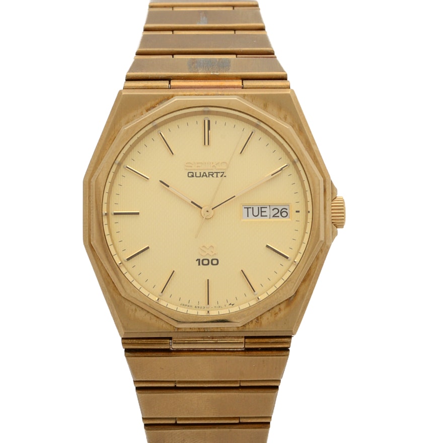 Seiko Vintage Quartz SQ 100 Day Wristwatch | EBTH