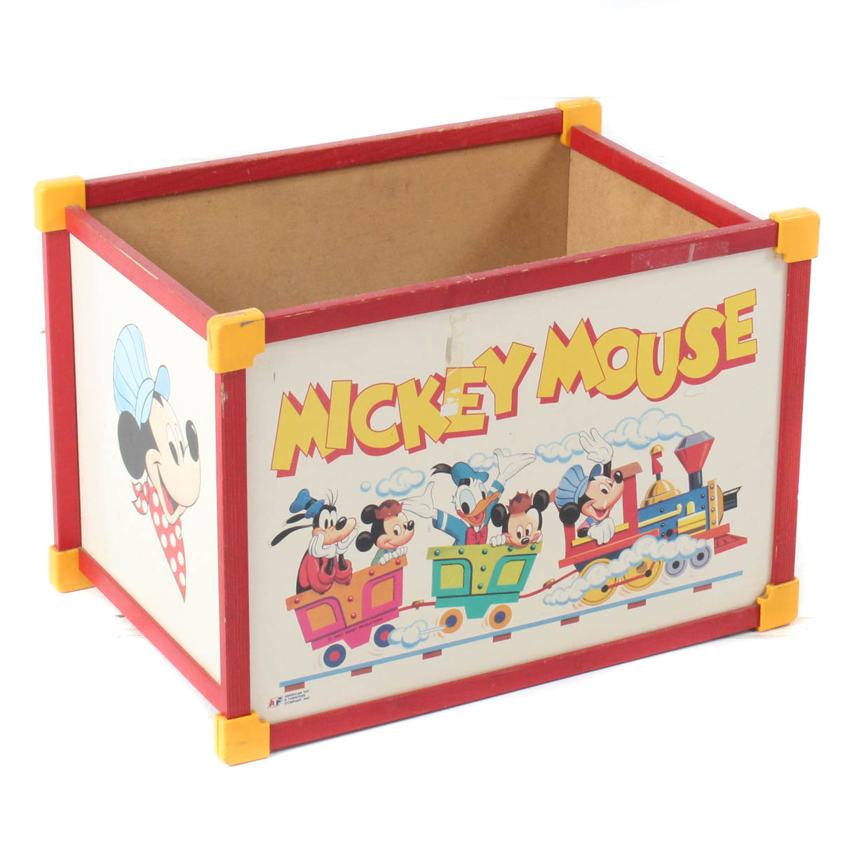 mickey mouse toy box vintage