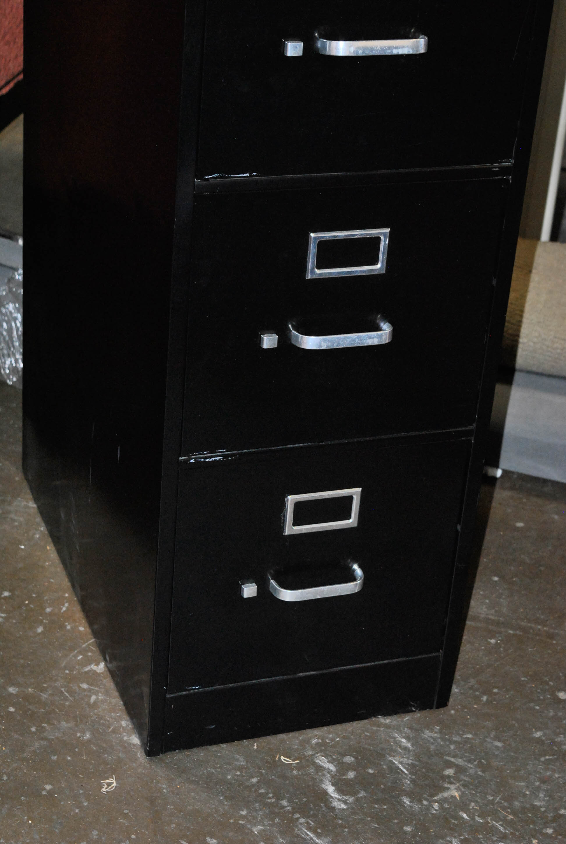 Black Metal FourDrawer File EBTH
