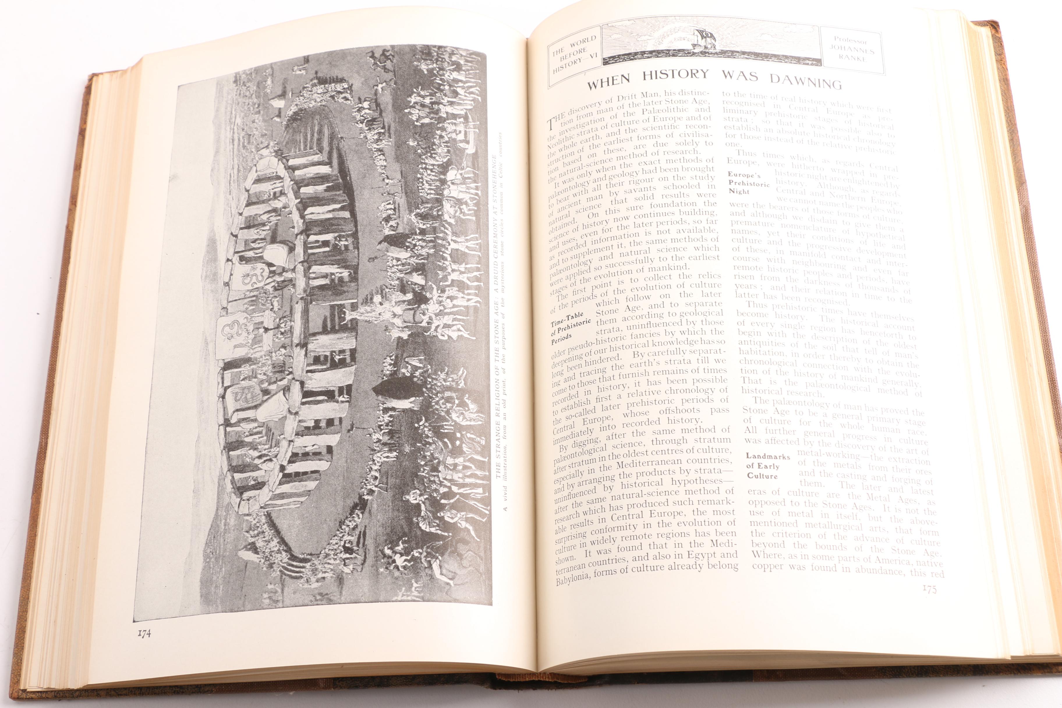 1921 "The Book of History" in Eighteen Volumes from The Grolier Society