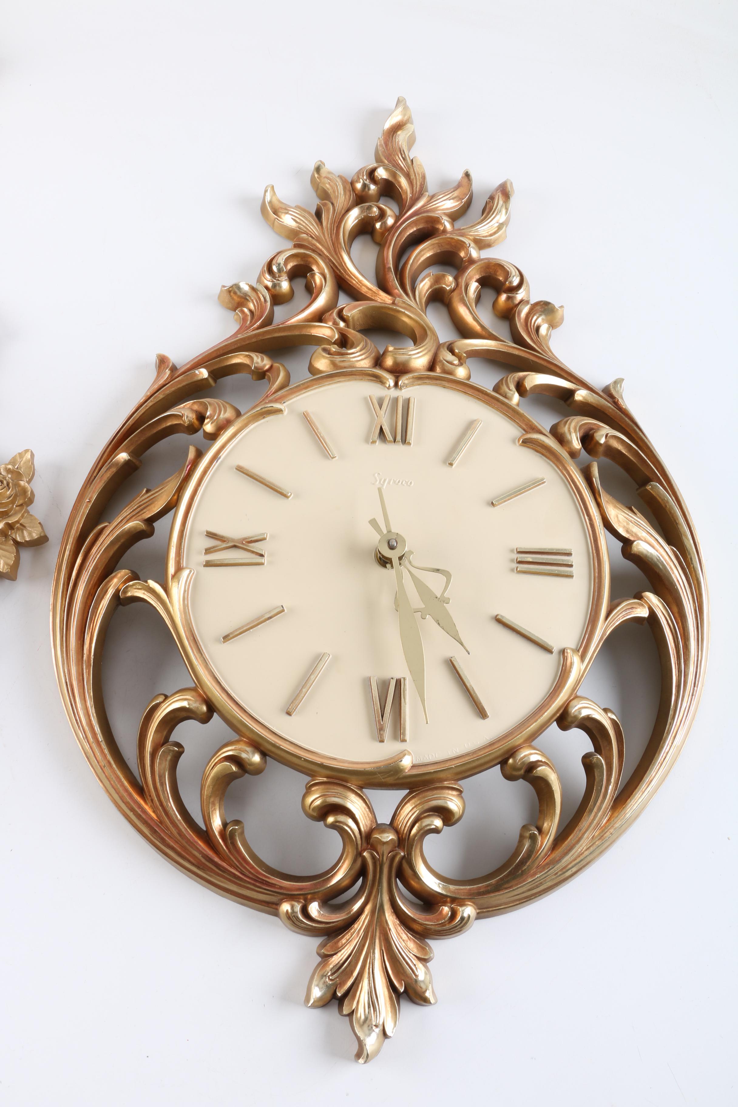 Gold Tone Wall Clocks EBTH