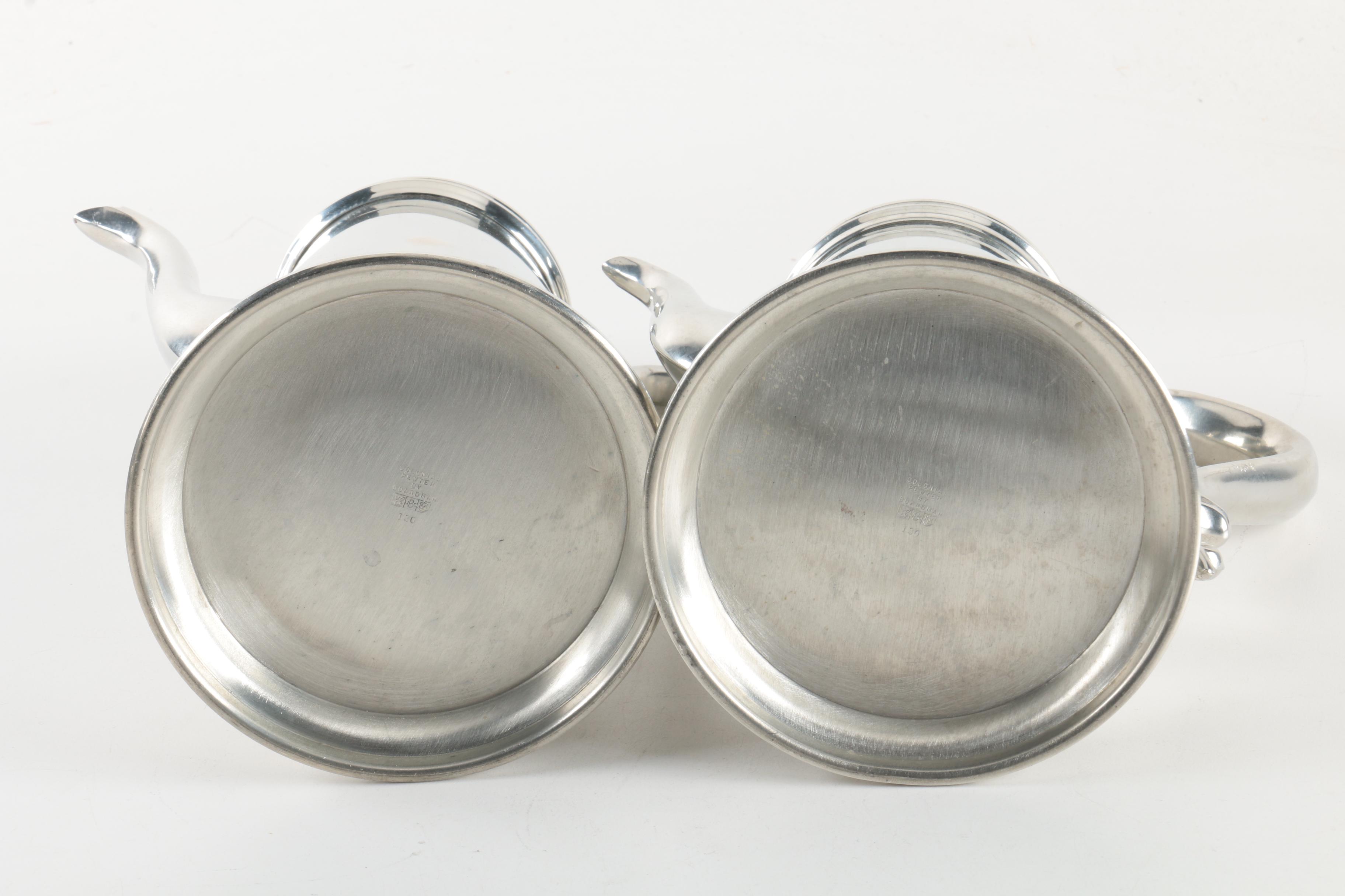 Colonial Pewter by Boardman Coffee and Tea Service and Assorted Serveware EBTH