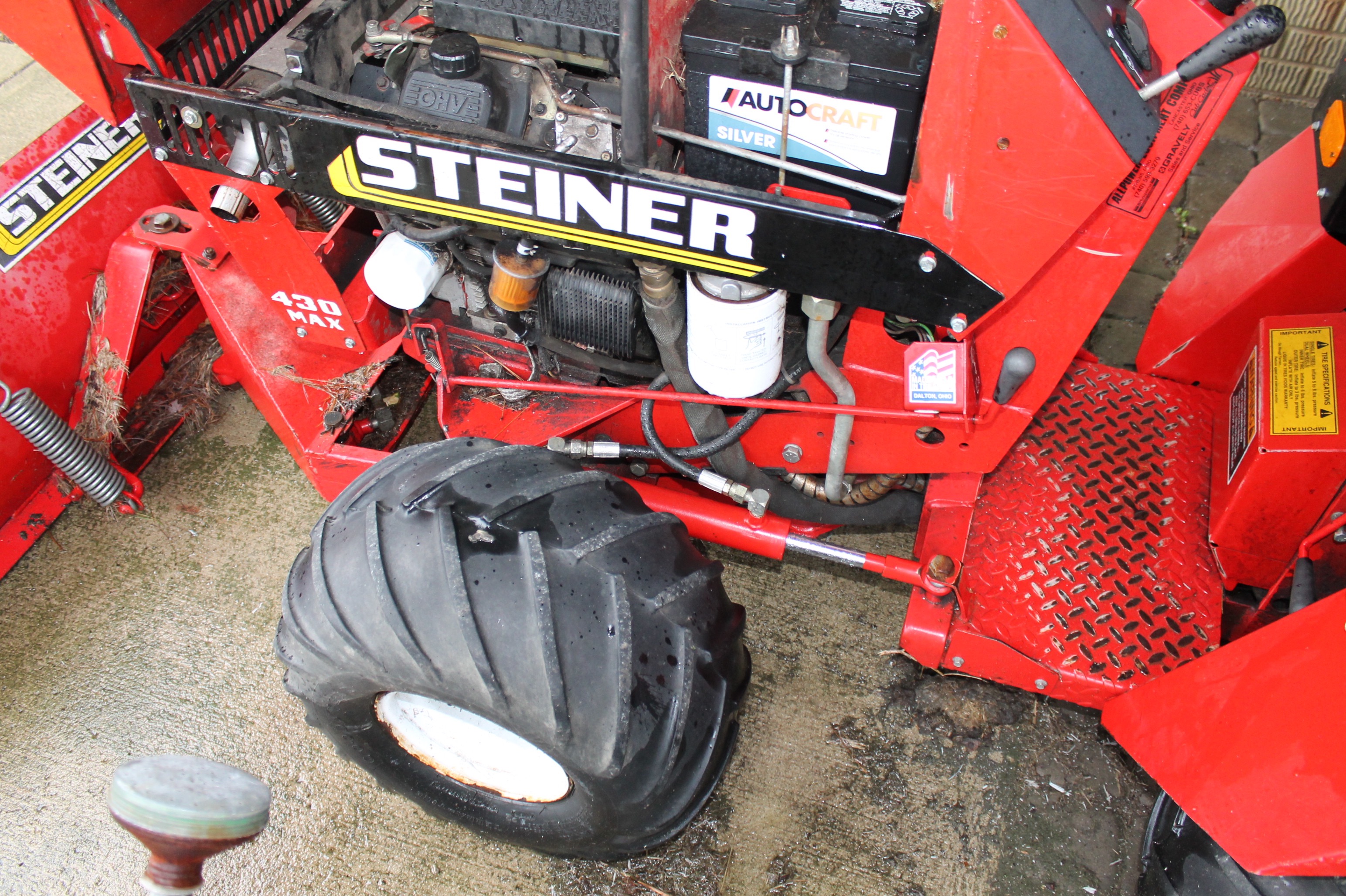 Steiner 430 Max Lawn Tractor with 60" Cutting Deck and Dozer Blade EBTH
