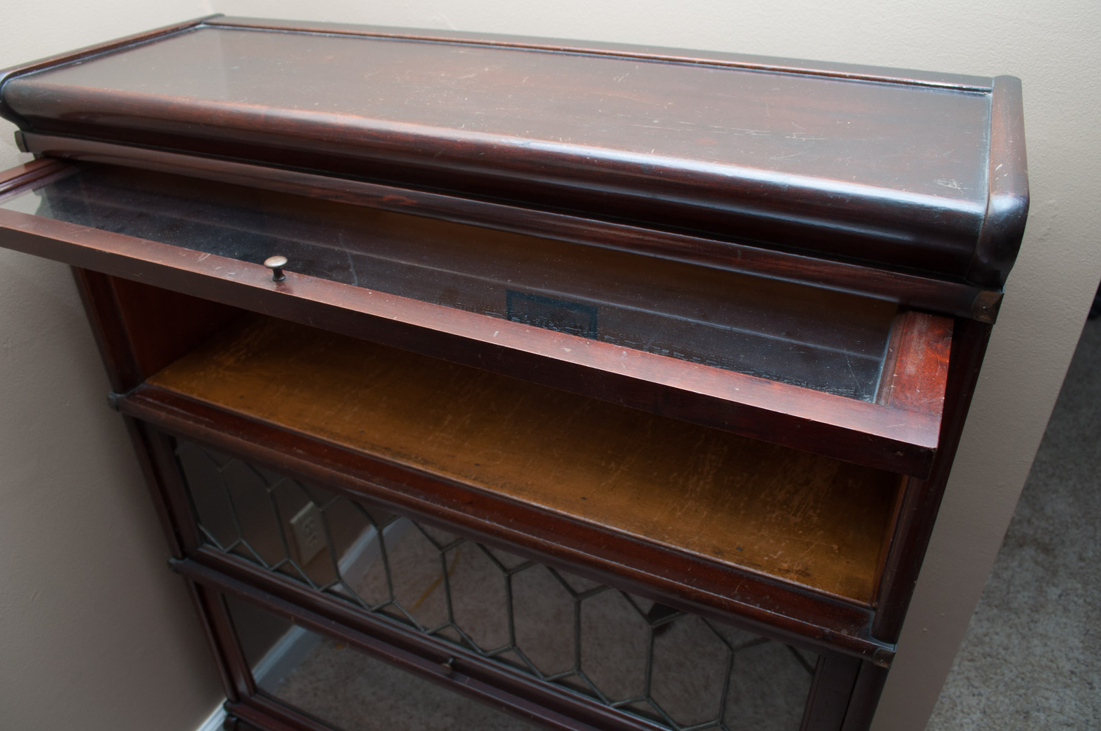 Antique GlobeWernicke Barrister's Bookcase with Drawer Base EBTH