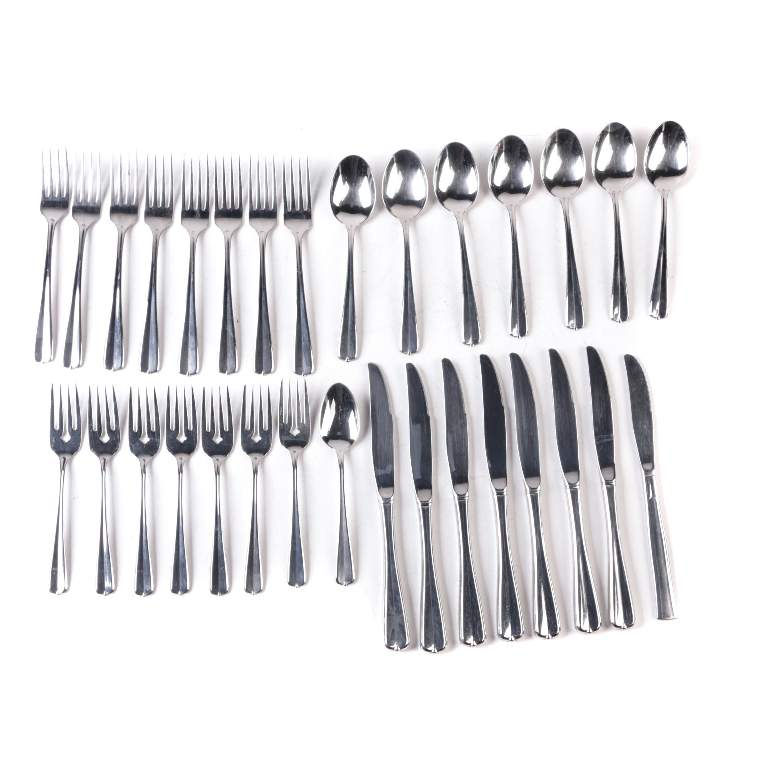 Oneida "Gala Impulse" Stainless Steel Flatware Set EBTH