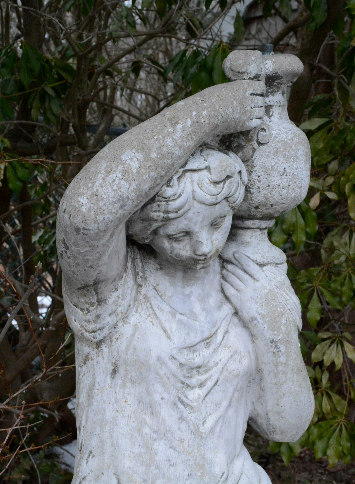 Cement Garden Statue Fountain EBTH