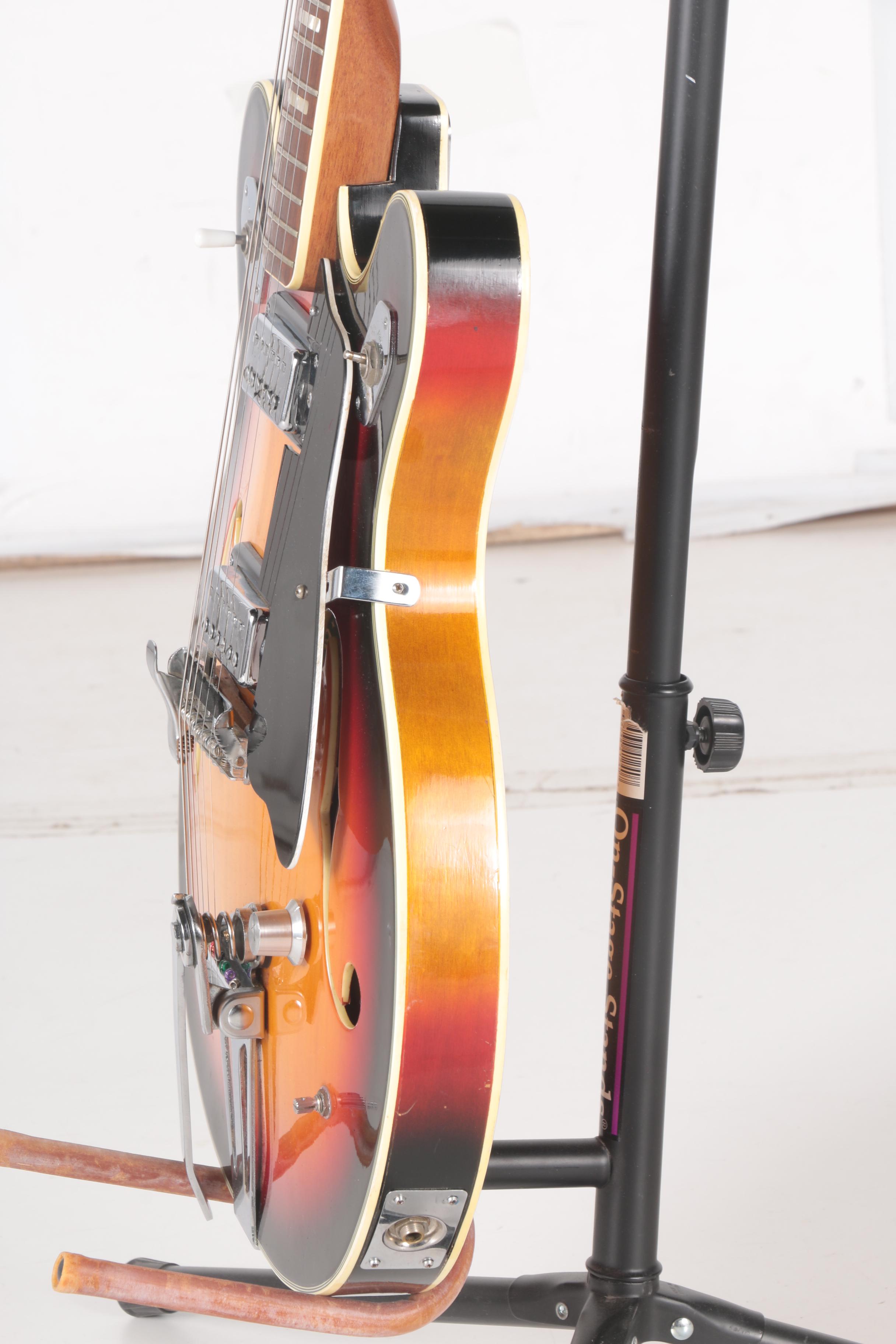 1960s Atlas SemiHollow Body Electric Guitar and Case EBTH