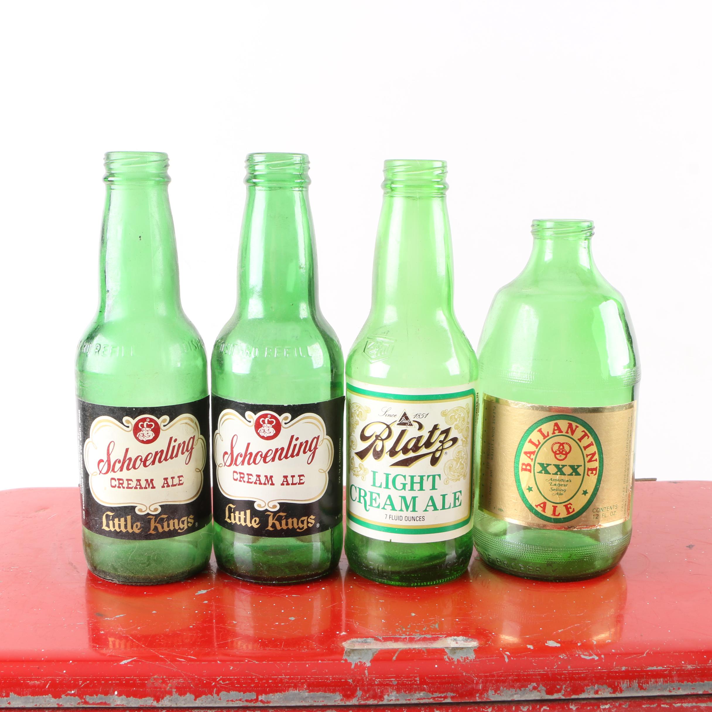Vintage Griesedieck Bros. Good Beer Cooler and Vintage Beer Cans and