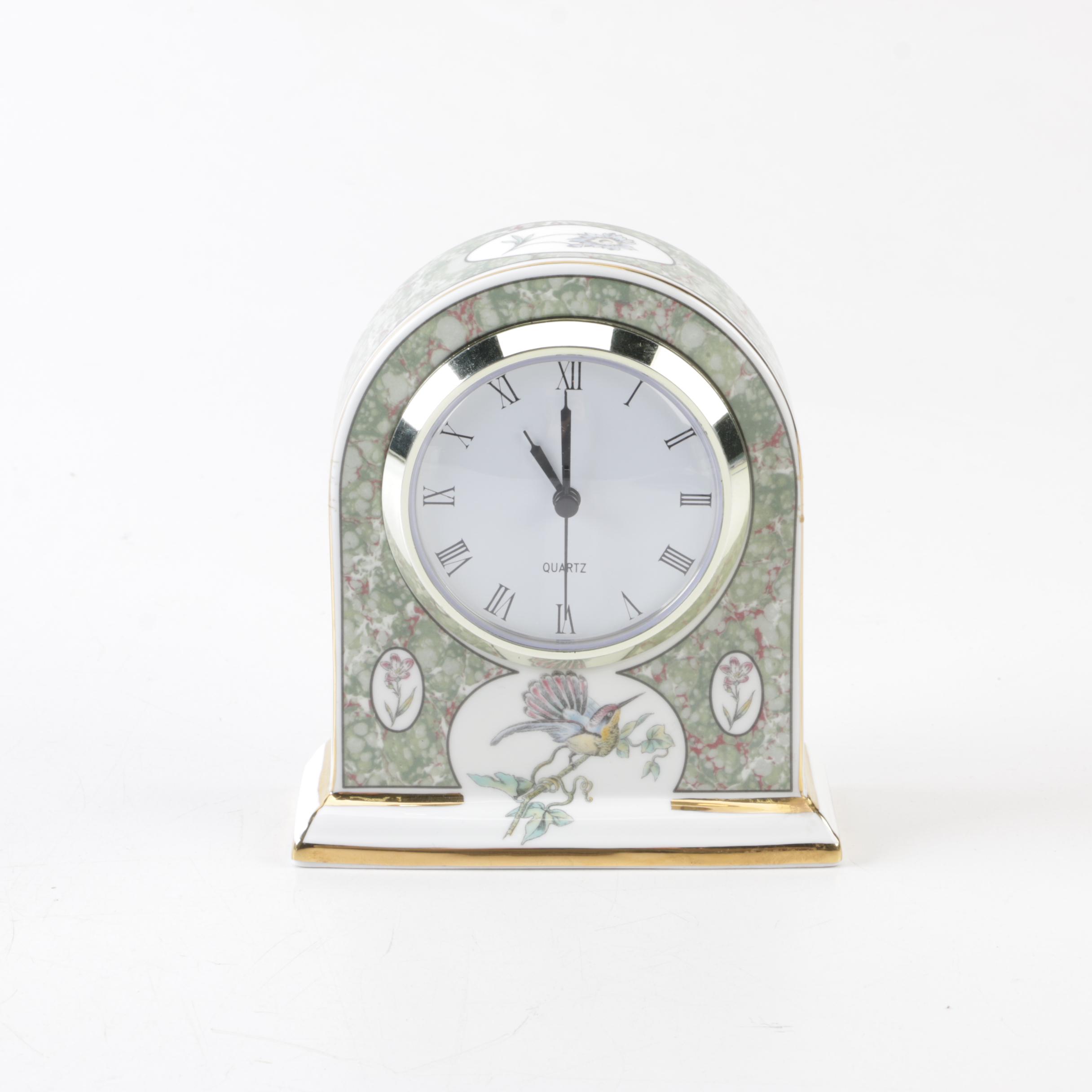 Wedgwood Bone China Clock EBTH