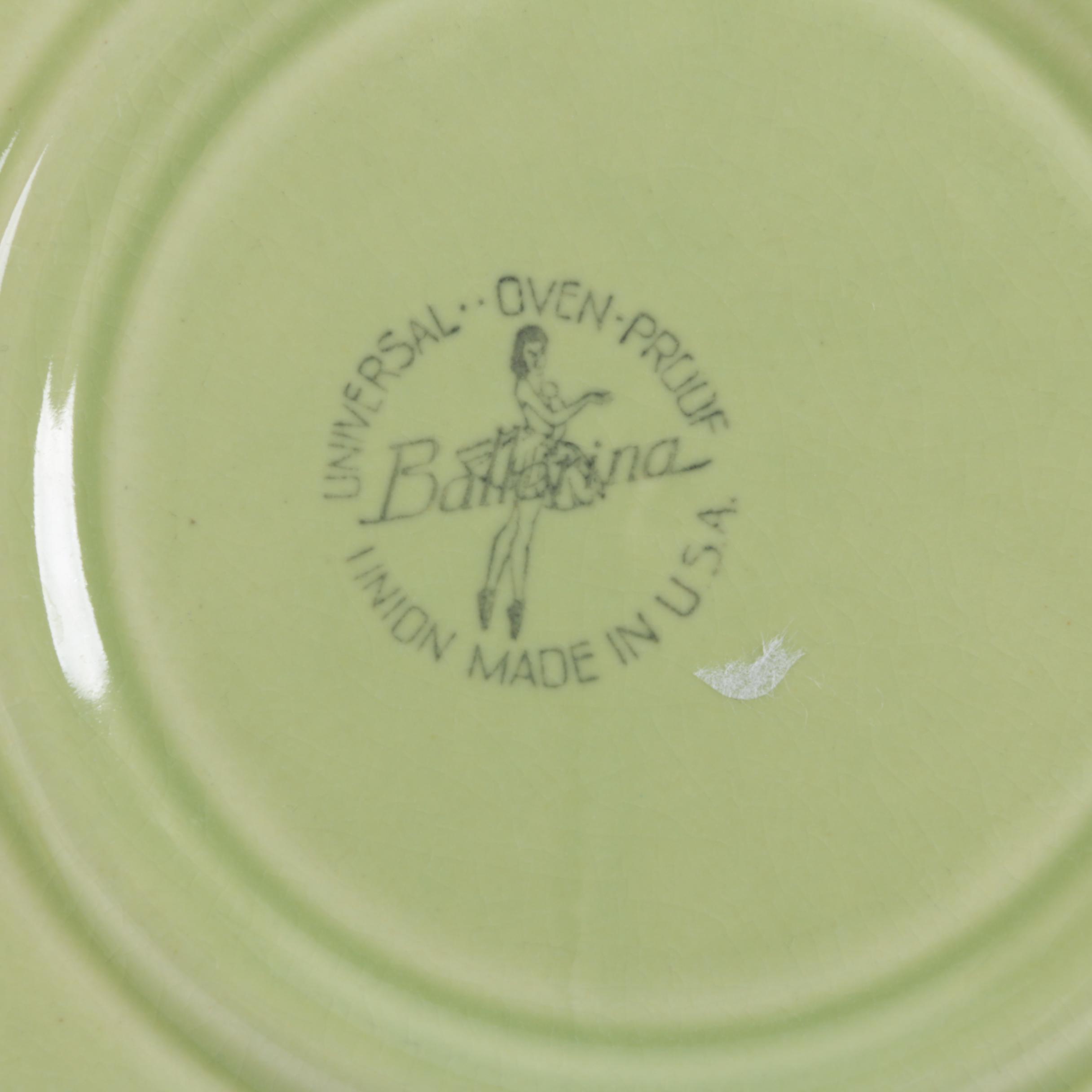 Vintage Universal "Ballerina" Colorful Pottery Dinnerware 1950s EBTH