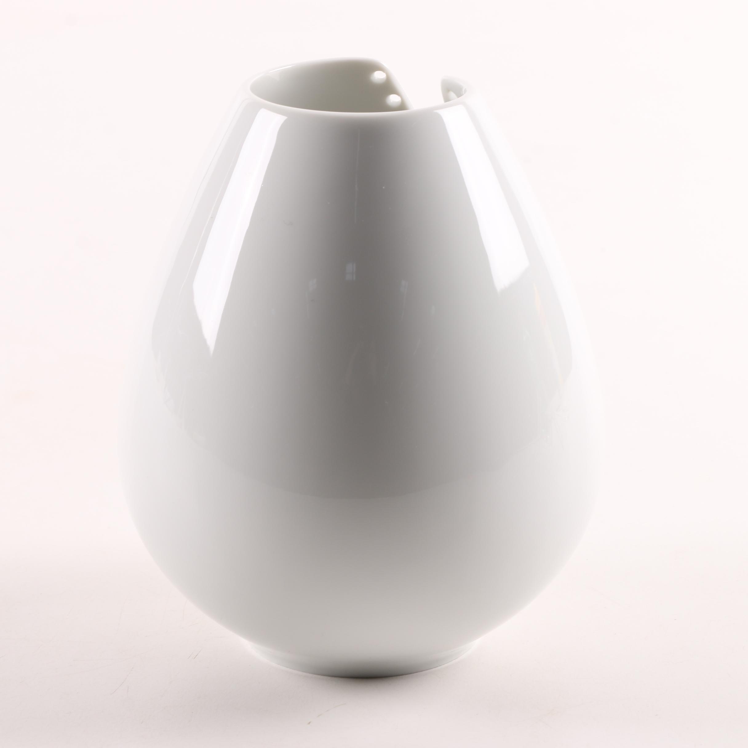 Kaiser Blanc de Chine Vase with Cut Out Design EBTH