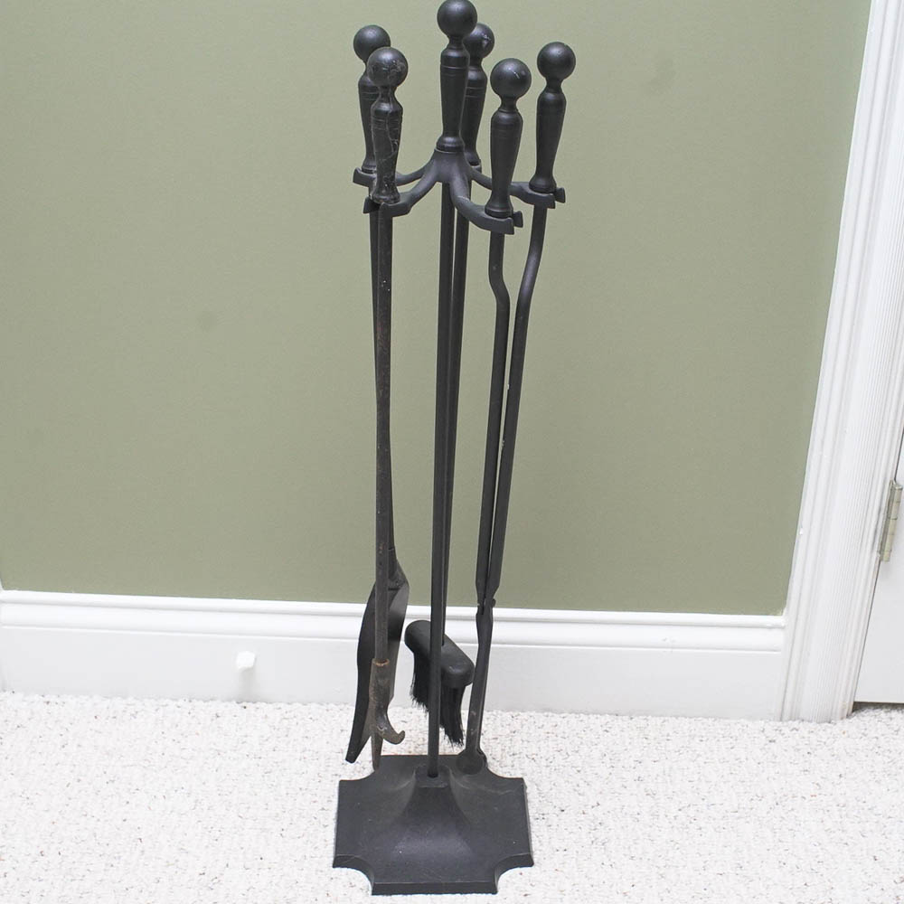 Cast Iron Fireplace Tool Set EBTH